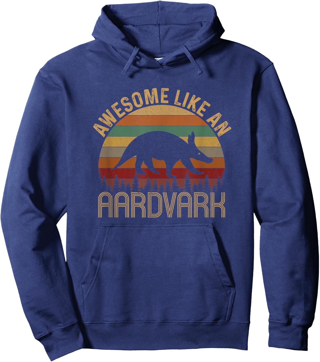Awesome Like An Aardvark, funny aardvark Hoodie - Hoodie | Navy