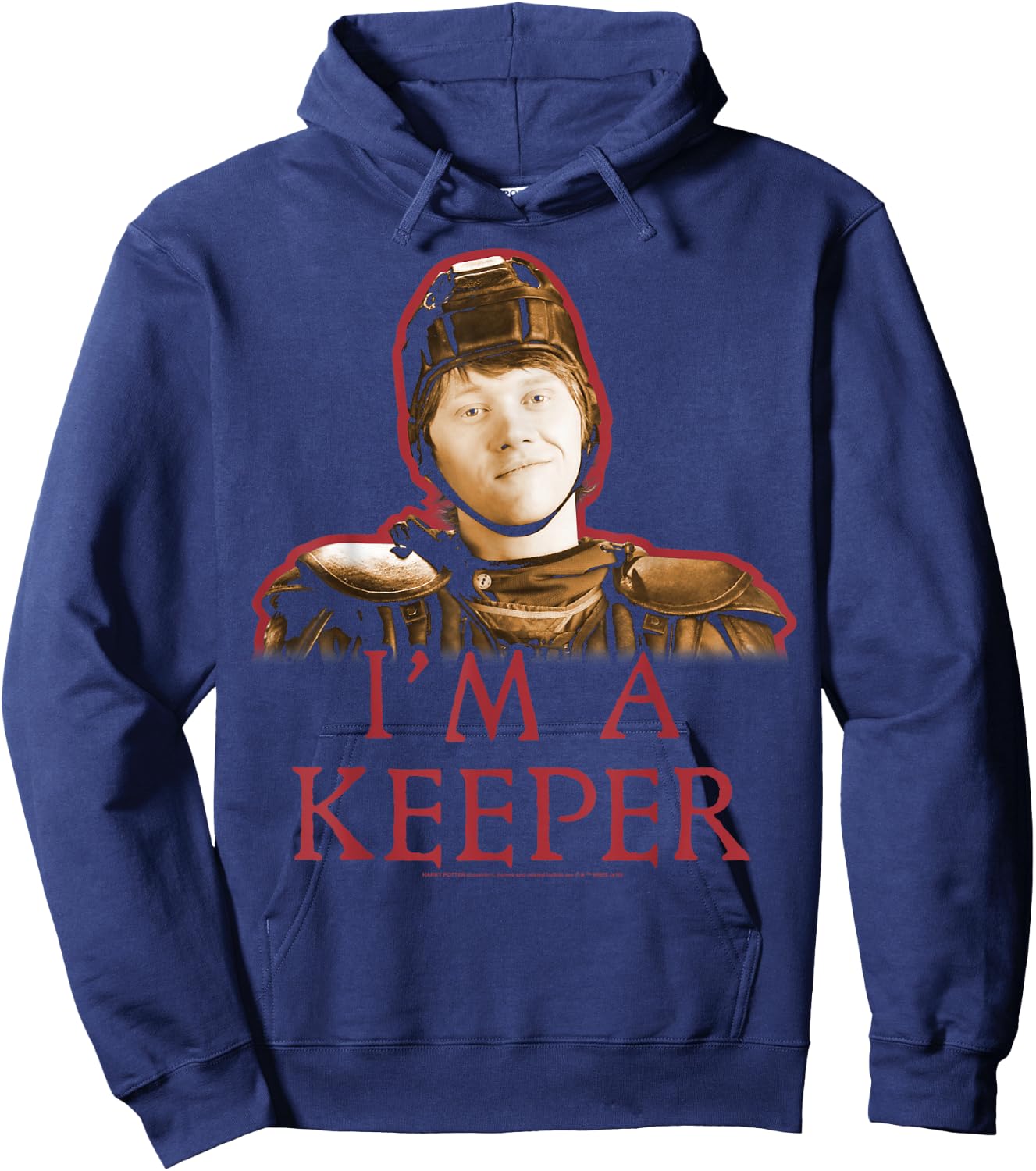 Harry Potter Ron Weasley I'm A Keeper Portrait Hoodie - Hoodie | Navy