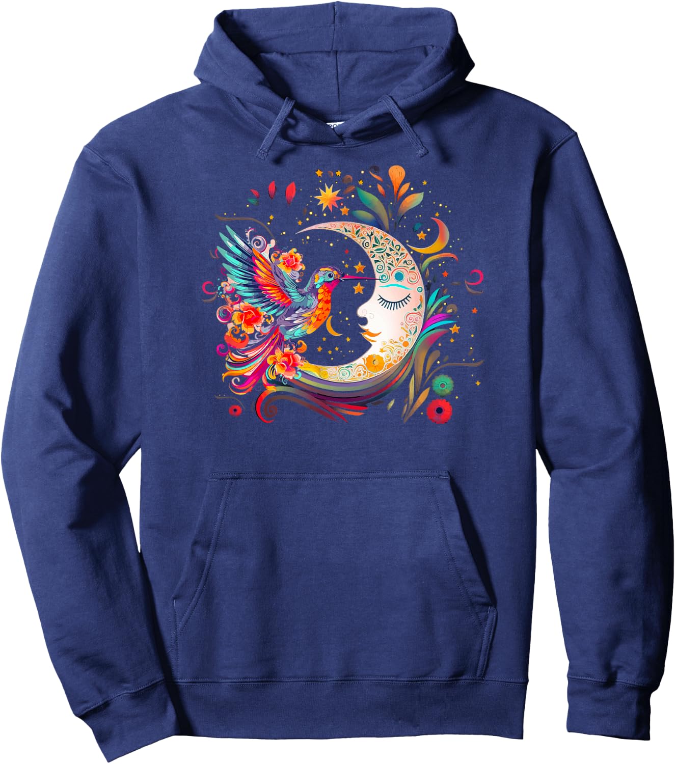 Humming Bird Moon Hummingbird Hoodie - Hoodie | Navy