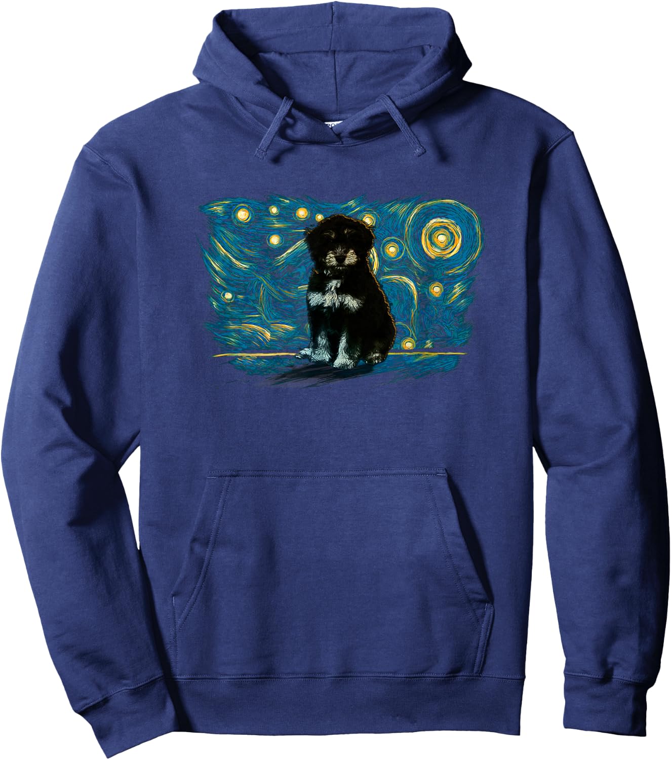 Retro Vintage Style Aussiedoodle Hoodie - Hoodie | Navy