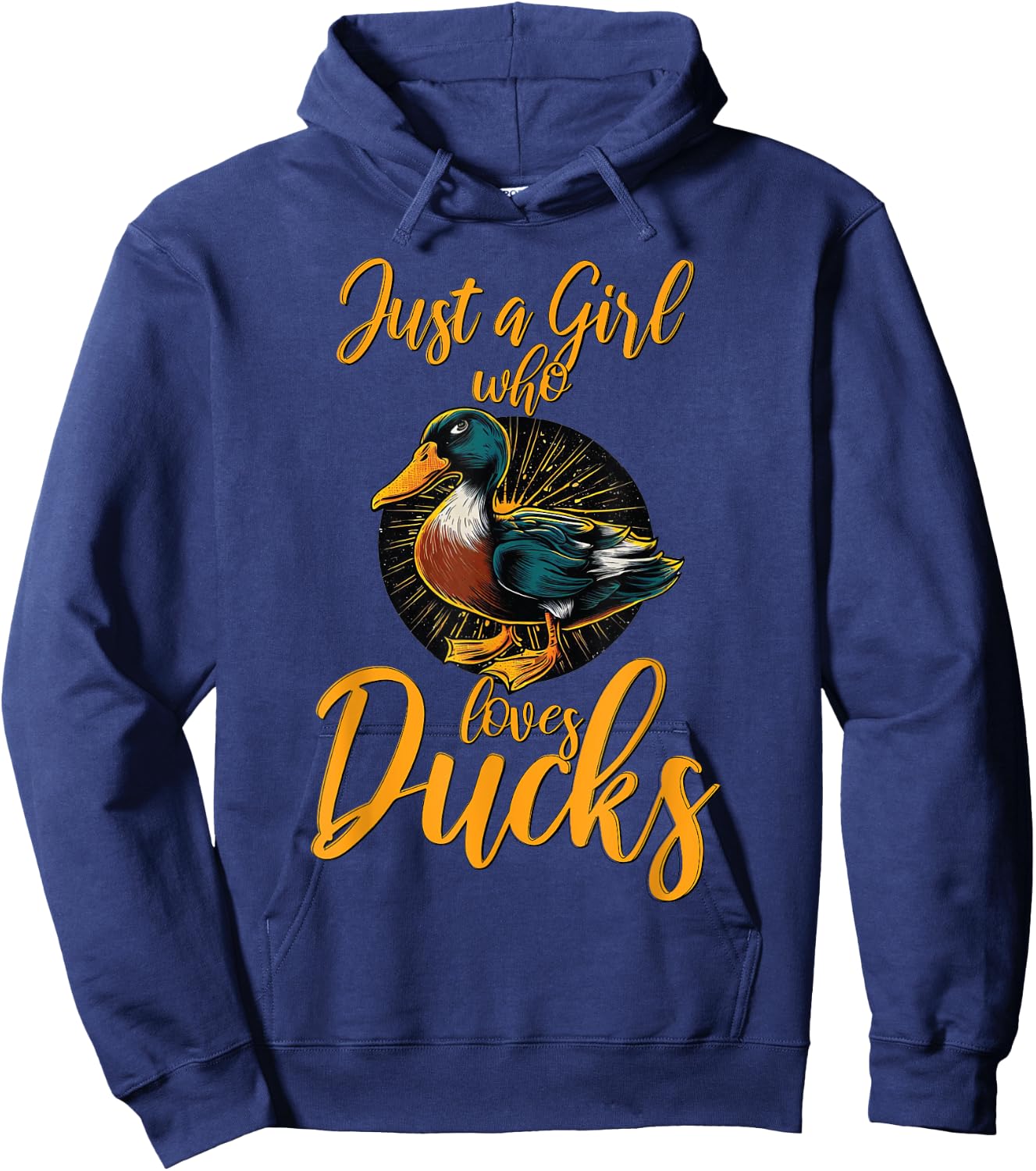 Just A Girl Who Loves Ducks - Duck Hoodie - Hoodie | Navy