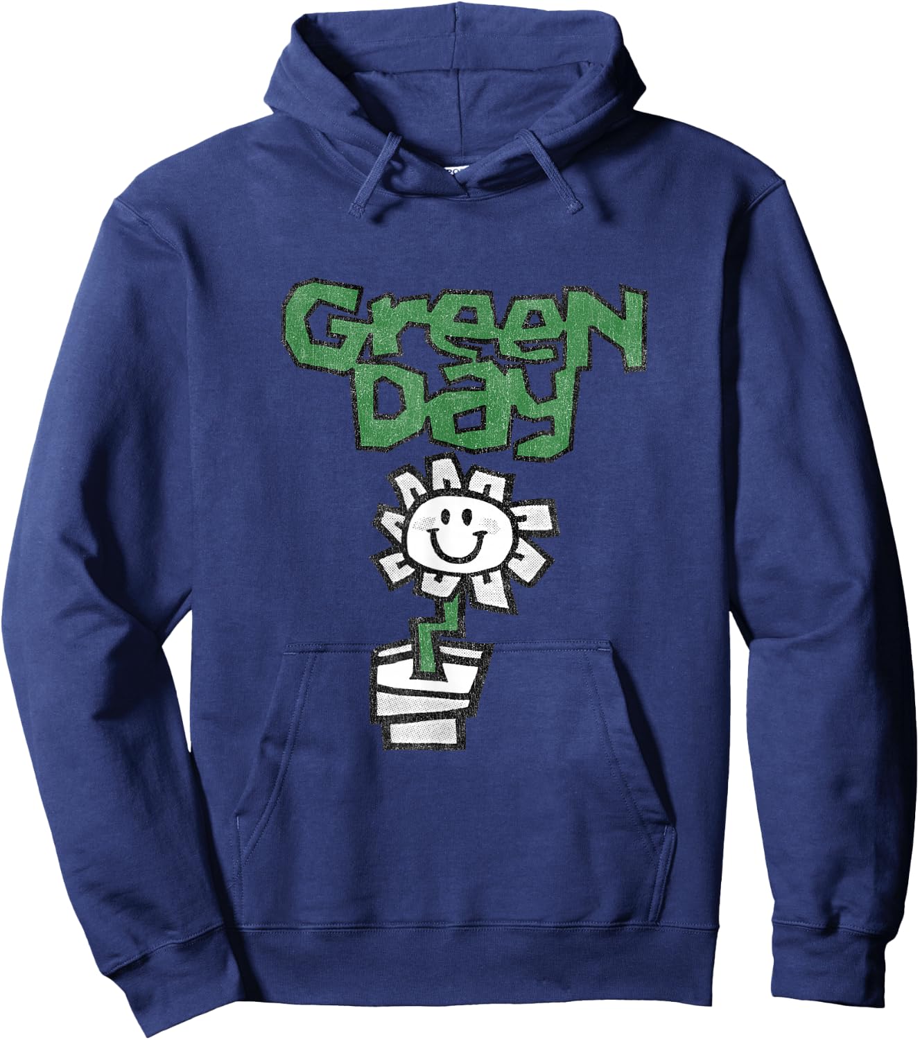Green Day Flower Pot Hoodie - Hoodie | Navy