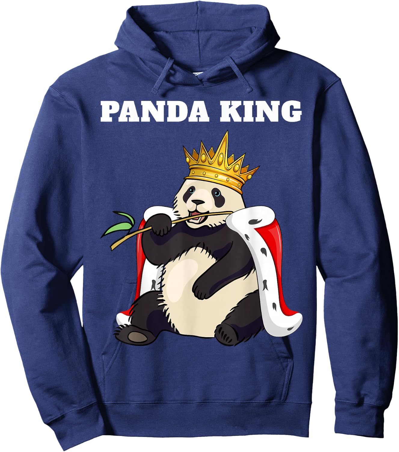 Panda King | Panda Design | Boys Panda Hoodie - Hoodie | Navy