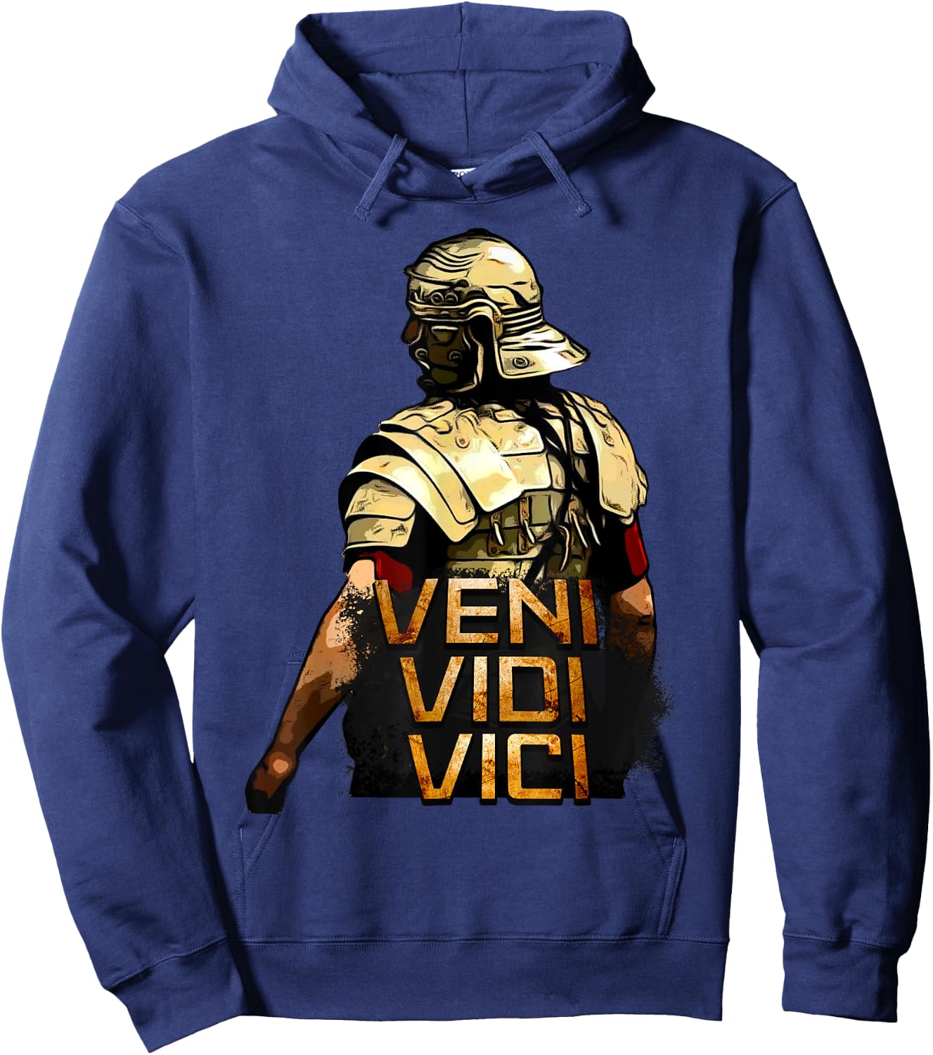Veni Vidi Vici - SPQR Roman Empire Quote Hoodie - Hoodie | Navy