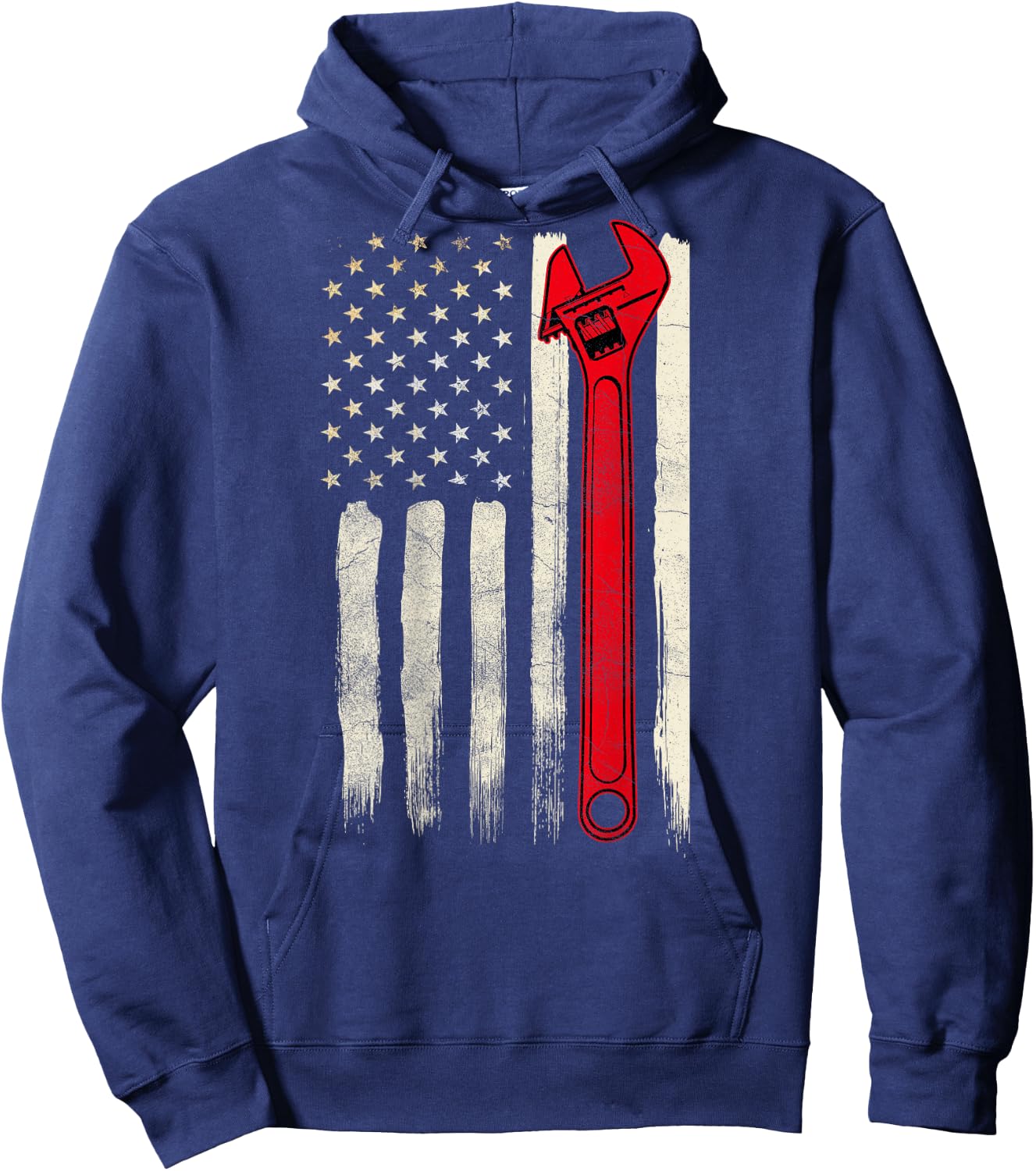 Mechanic Funny Car Repair Design On Back Hoodie - Hoodie | Navy