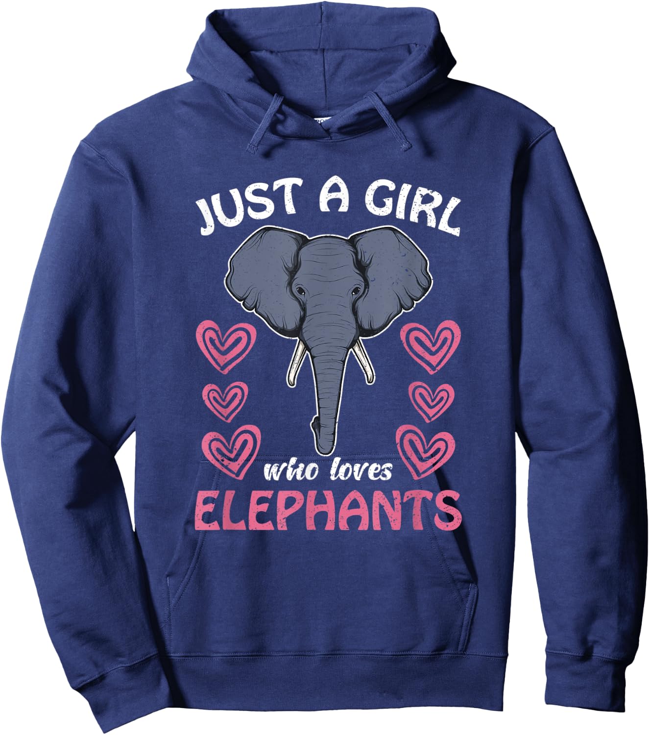 Africa Elephant Wildlife Women Gift Elephant Hoodie - Hoodie | Navy