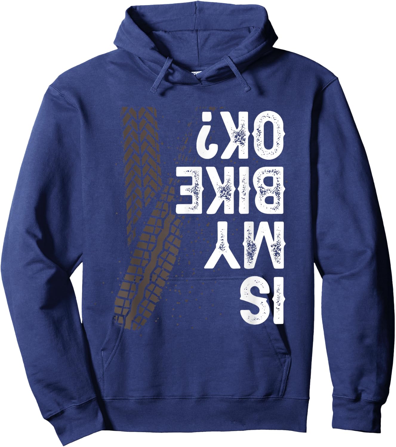 Motorcycle Biker Motorbike Rider Is My Bike OK? Hoodie - Hoodie | Navy