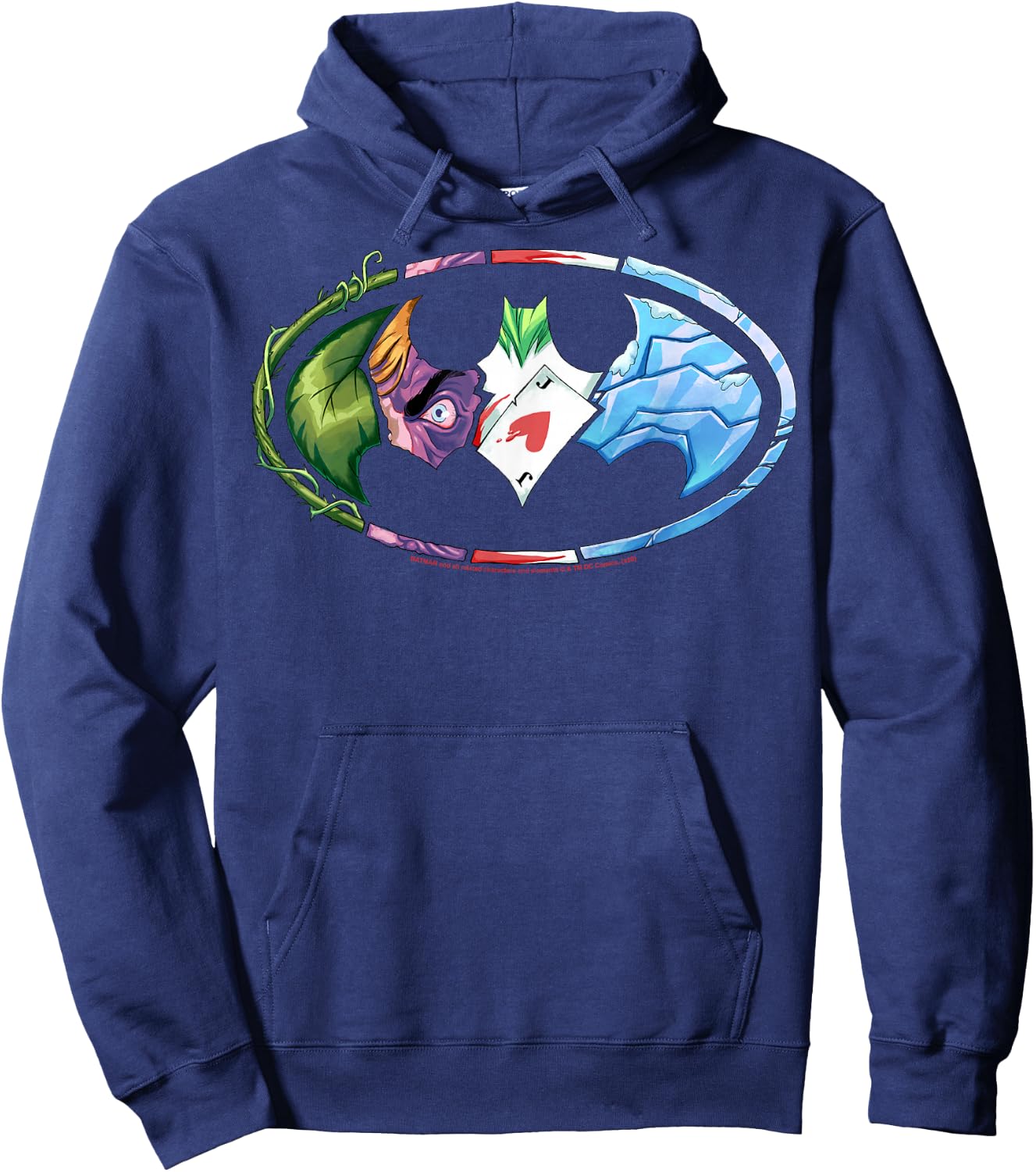 DC Comics Batman Villains Logo Small Hoodie - Hoodie | Navy