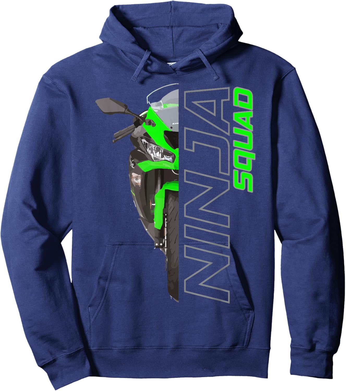 ZX6R Ninja 300 H2 650400 Squad Hoodie - Hoodie | Navy