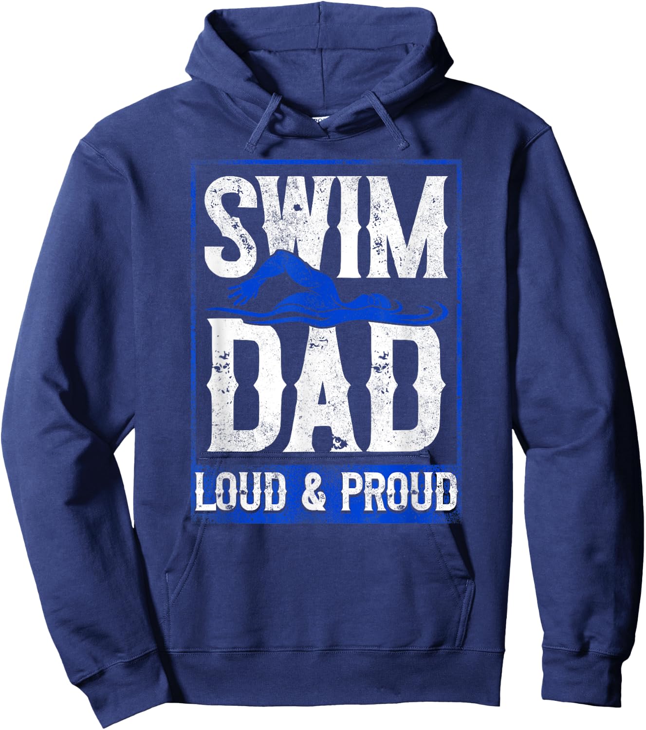 Swimming Swimmer Swim Dad Hoodie - Hoodie | Navy