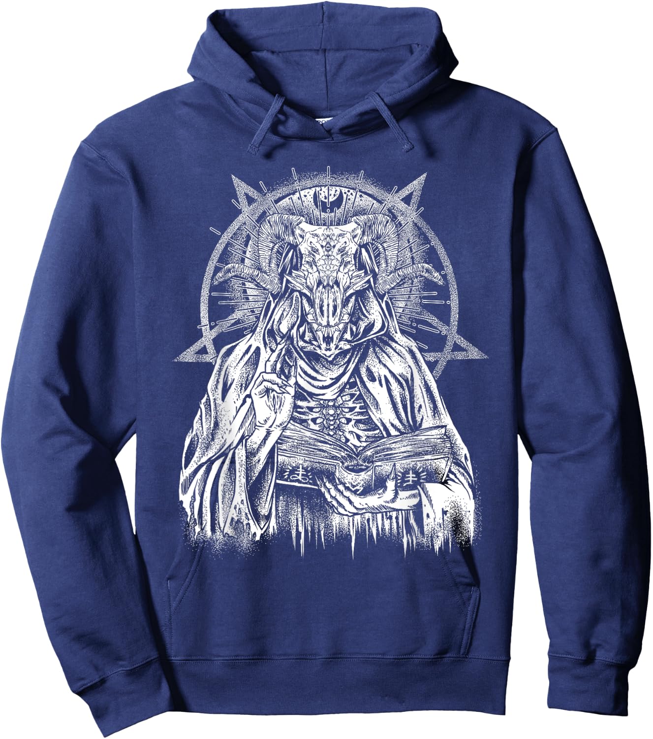 Devil Baphomet Hoodie - Hoodie | Navy