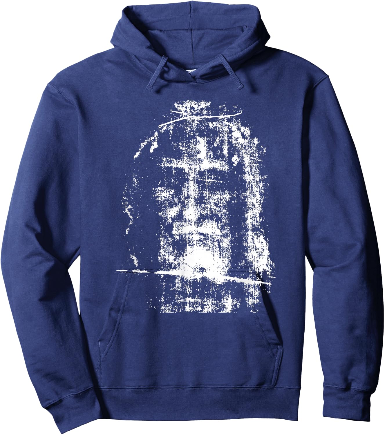 Shroud of Turin Jesus Christ Face Hoodie - Hoodie | Navy