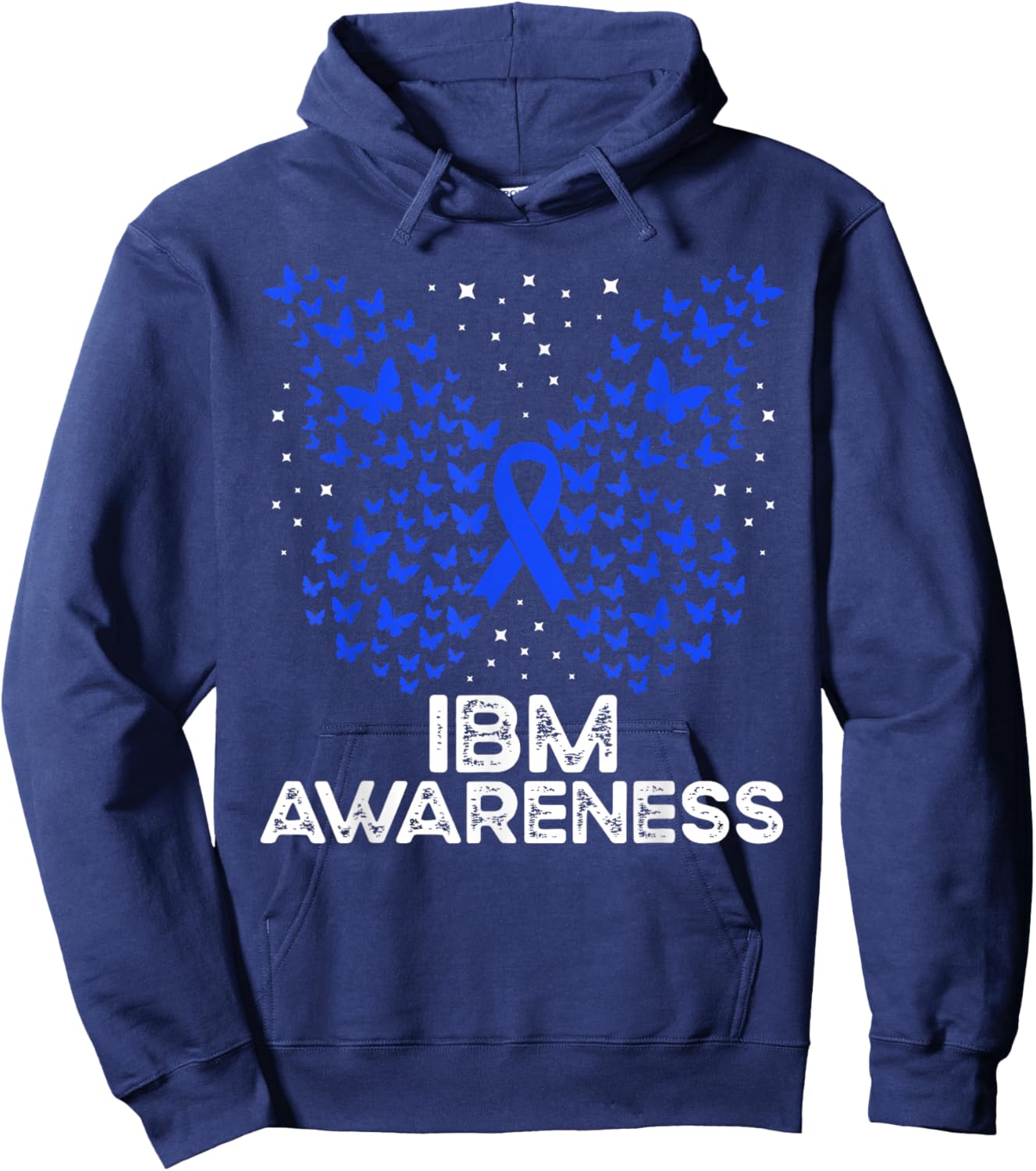 IBM Awareness IBM Butterfly Hoodie - Hoodie | Navy