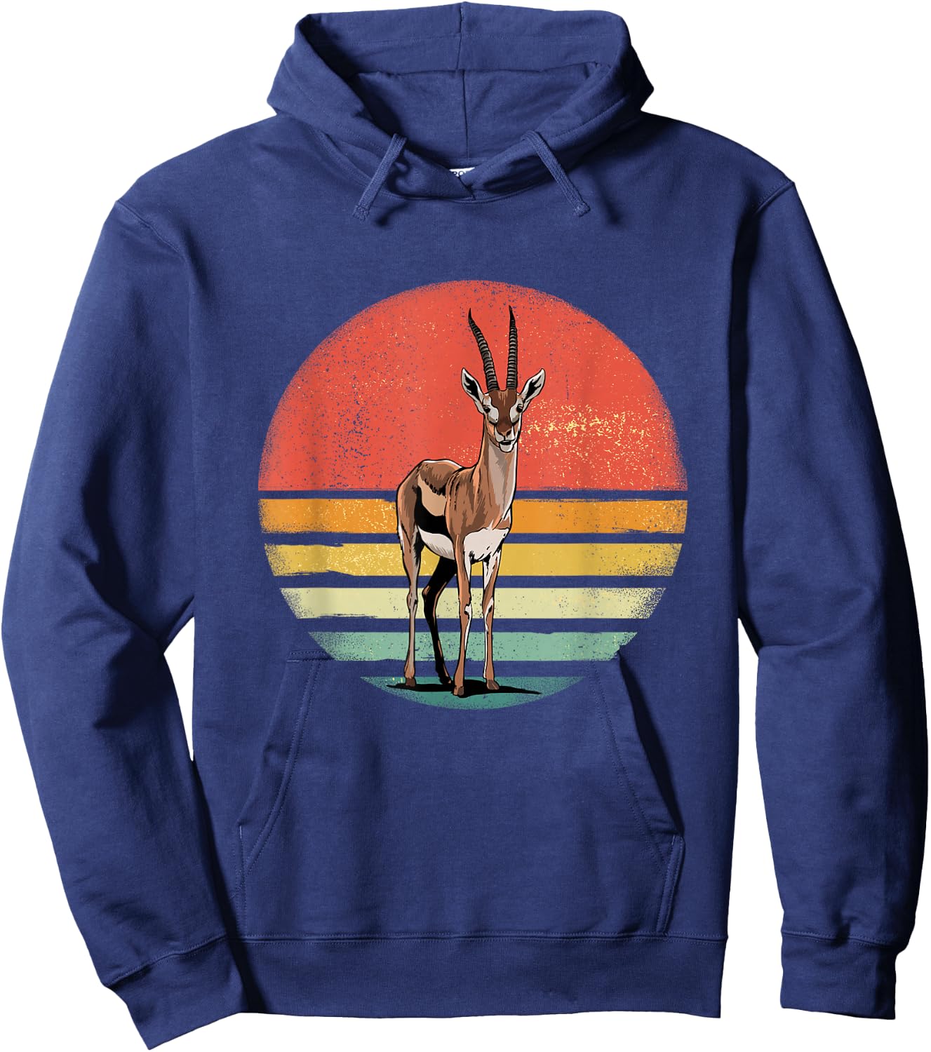 Retro Vintage Gazelle Animal - Gazelle Lover Hoodie - Hoodie | Navy