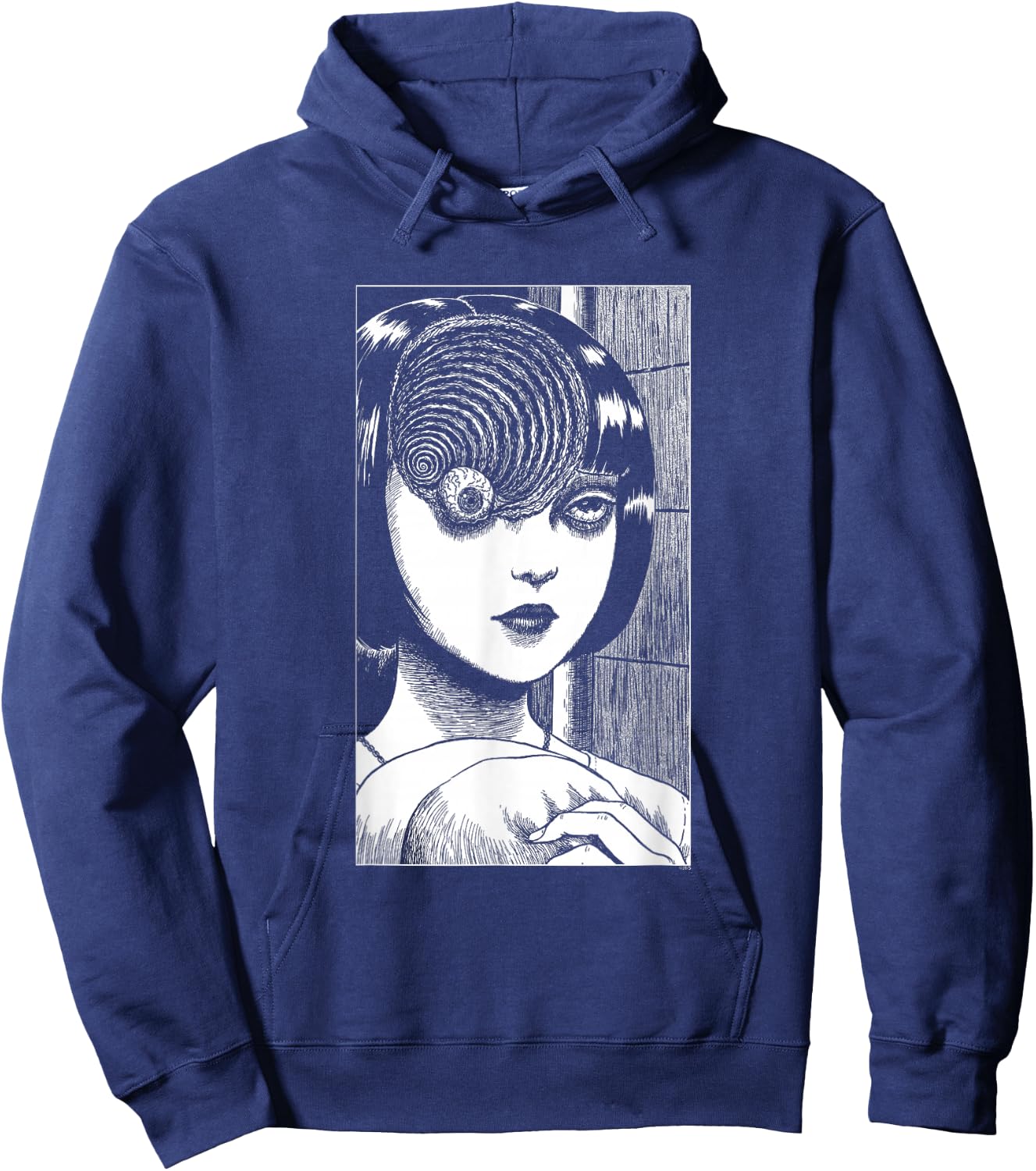Uzumaki Scar Spiral Girl Hoodie - Hoodie | Navy