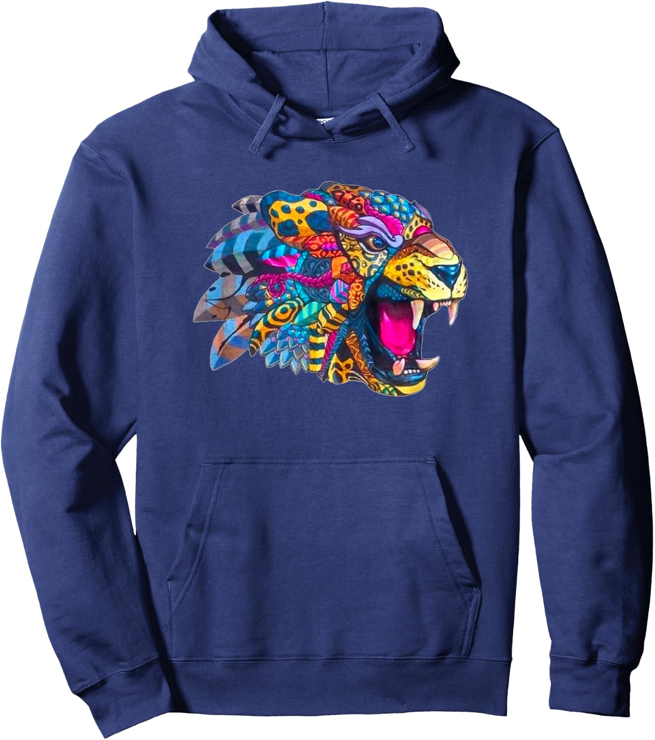 Alebrije Tiger Hoodie - Hoodie | Navy