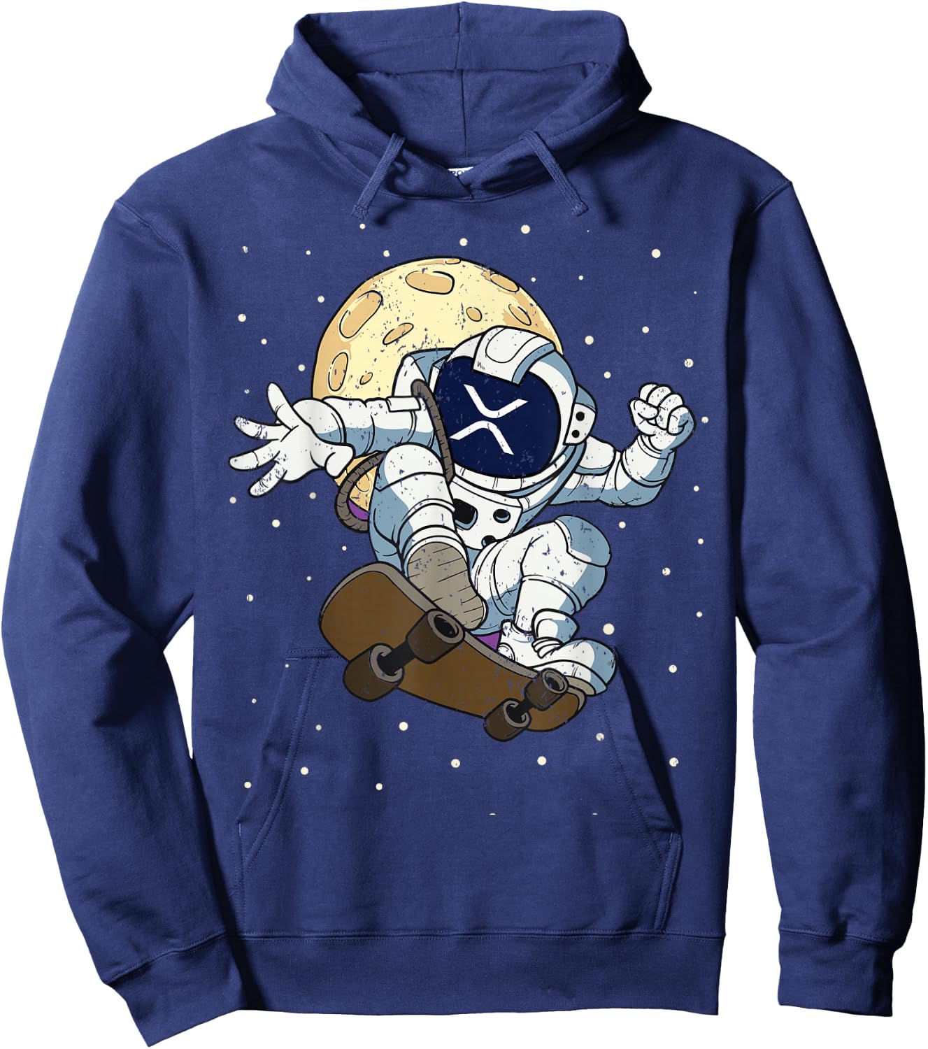 XRP Coin Token BlockChain XRP To The Moon Hoodie - Hoodie | Navy
