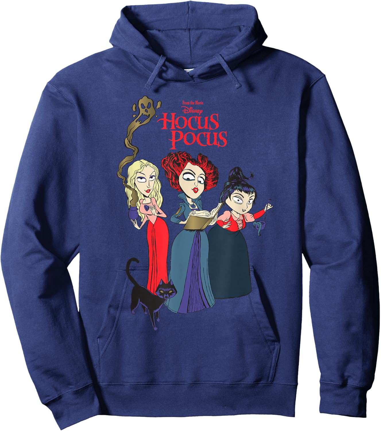 Disney Hocus Pocus Sanderson Sisters Witch Hoodie - Hoodie | Navy