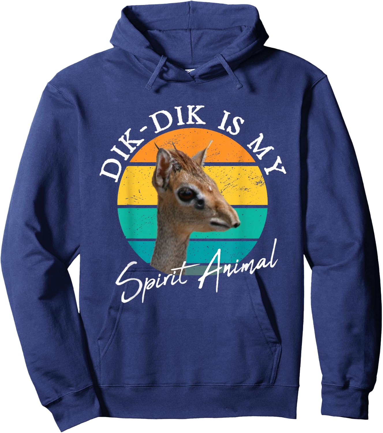 Dik Dik Is My Spirit Antelope Wildlife Africa Hoodie - Hoodie | Navy