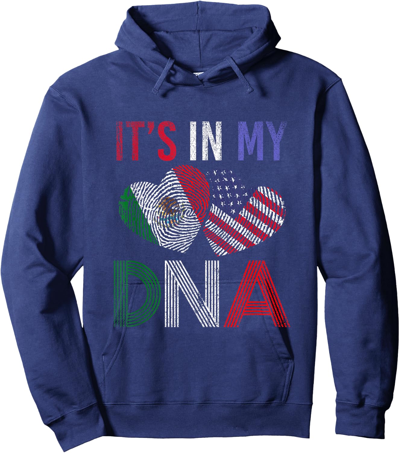It's in my DNA USA Mexico Hoodie - Hoodie | Navy