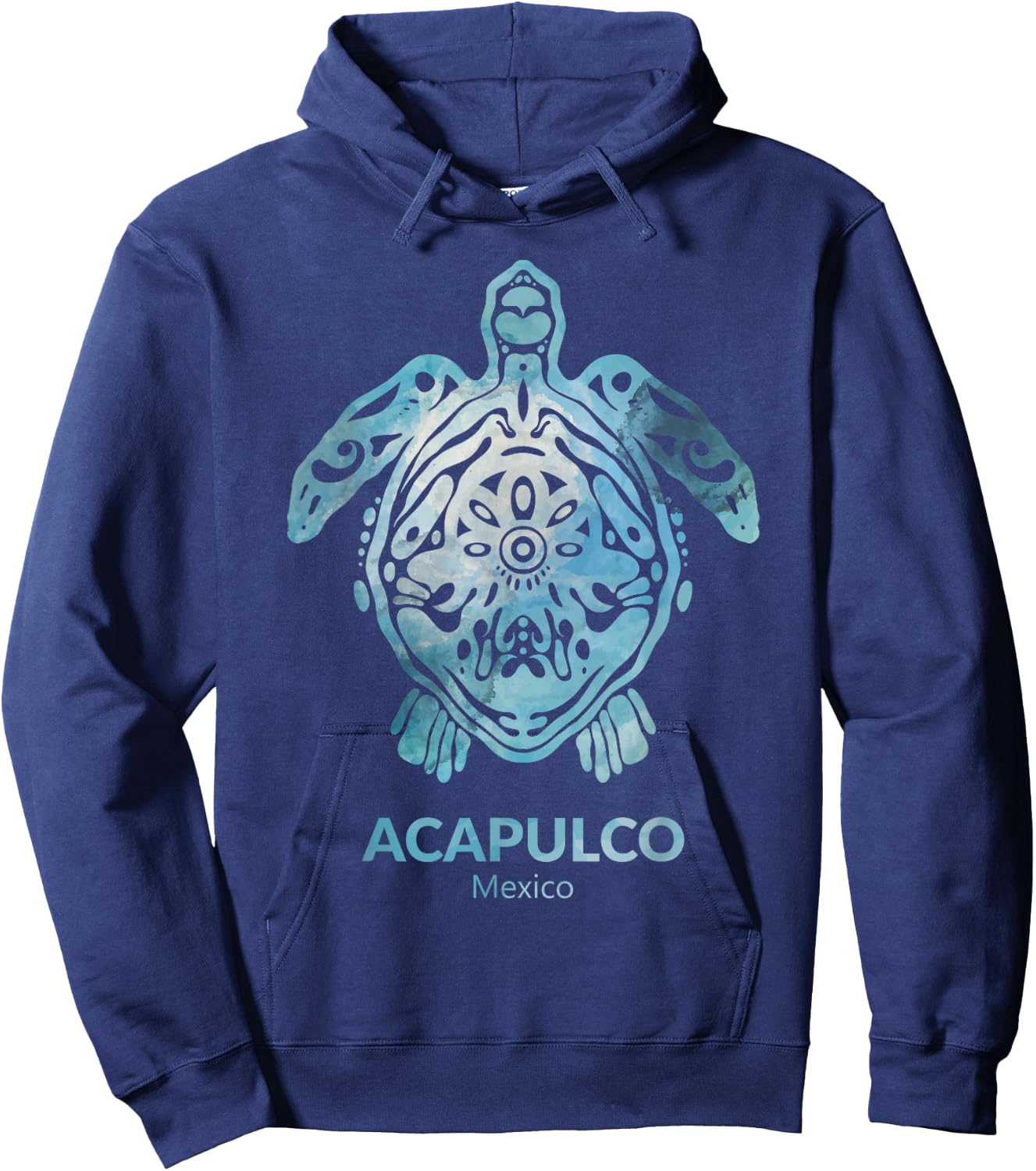 Acapulco Mexico Sea Turtle Ocean Souvenir Hoodie - Hoodie | Navy