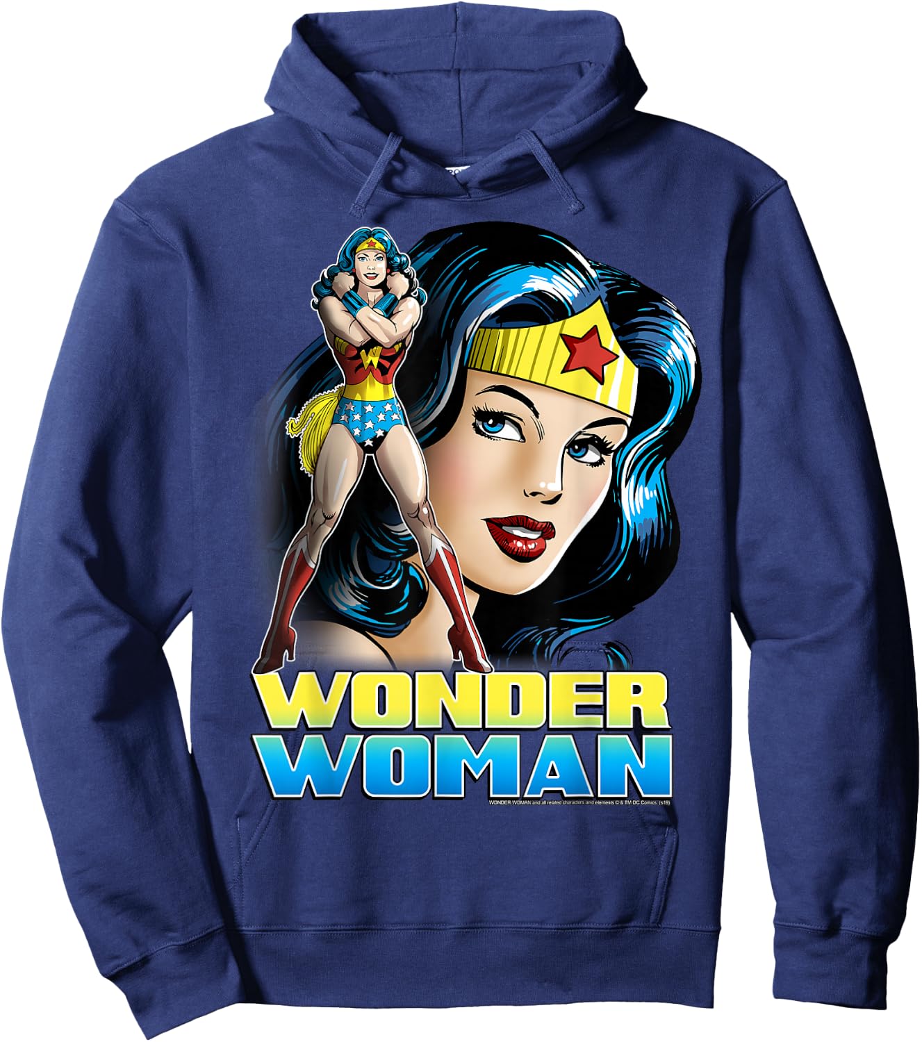DC Comics Wonder Woman Classic Portrait Hoodie - Hoodie | Navy