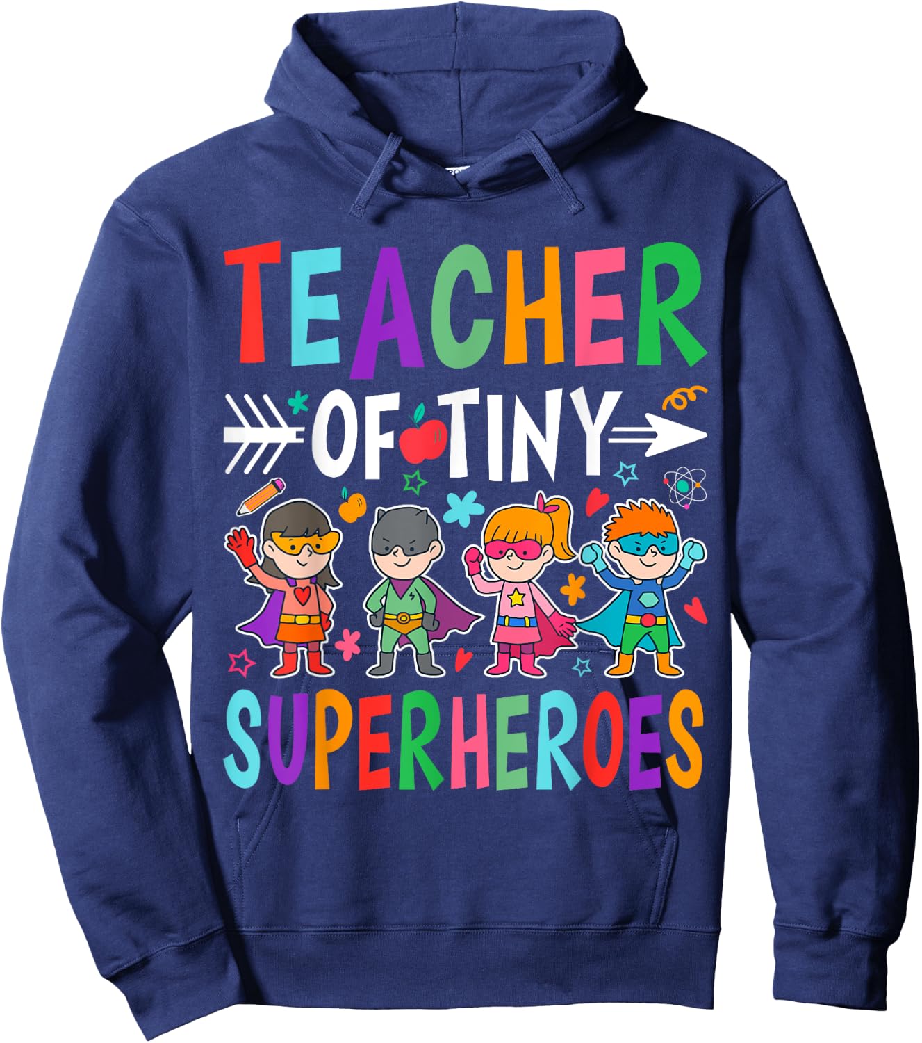Teacher Of Tiny Superheroes Hoodie - Hoodie | Navy
