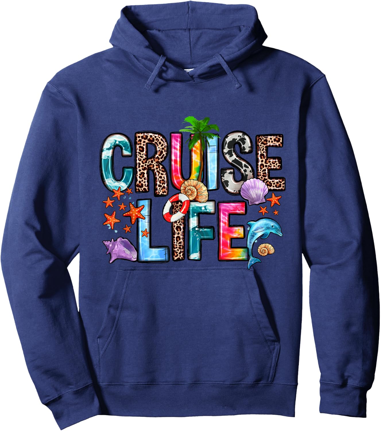 Family Cruise Life Cruise Outfits 2024 Matching Hoodie - Hoodie | Navy