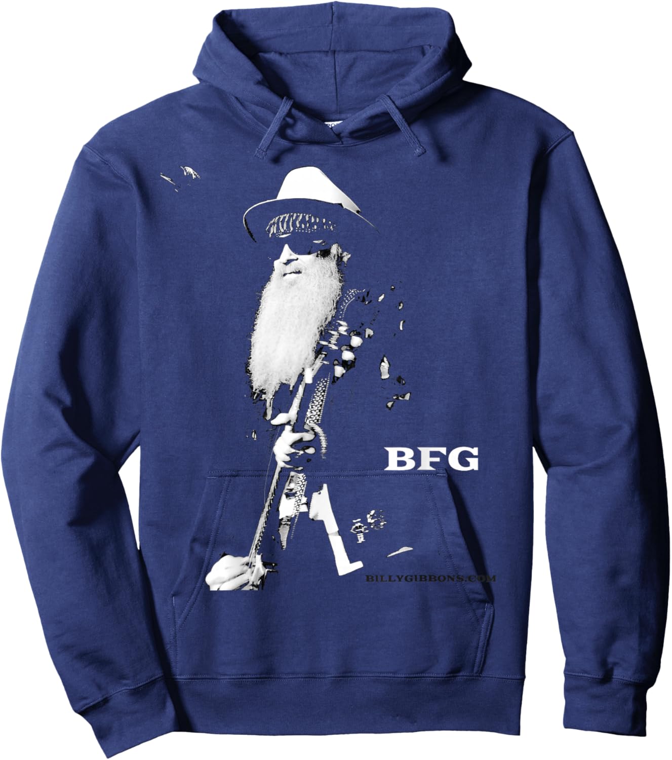 Official Billy F Gibbons of ZZ Top Live Hoodie - Hoodie | Navy