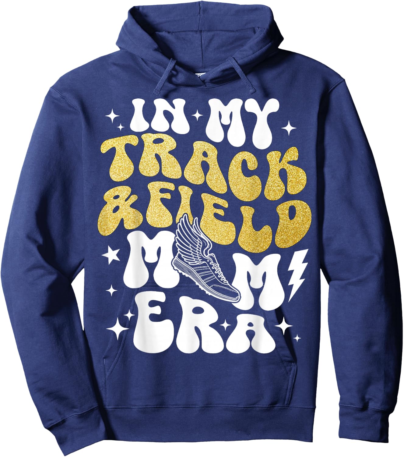 in My Track & Field Mom Era Hoodie - Hoodie | Navy