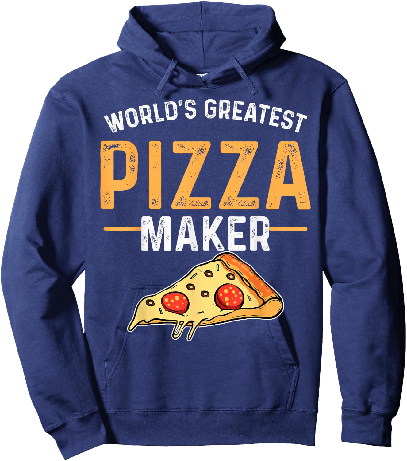 Pizza Baker World Largest Pizza Maker Hoodie - Hoodie | Navy