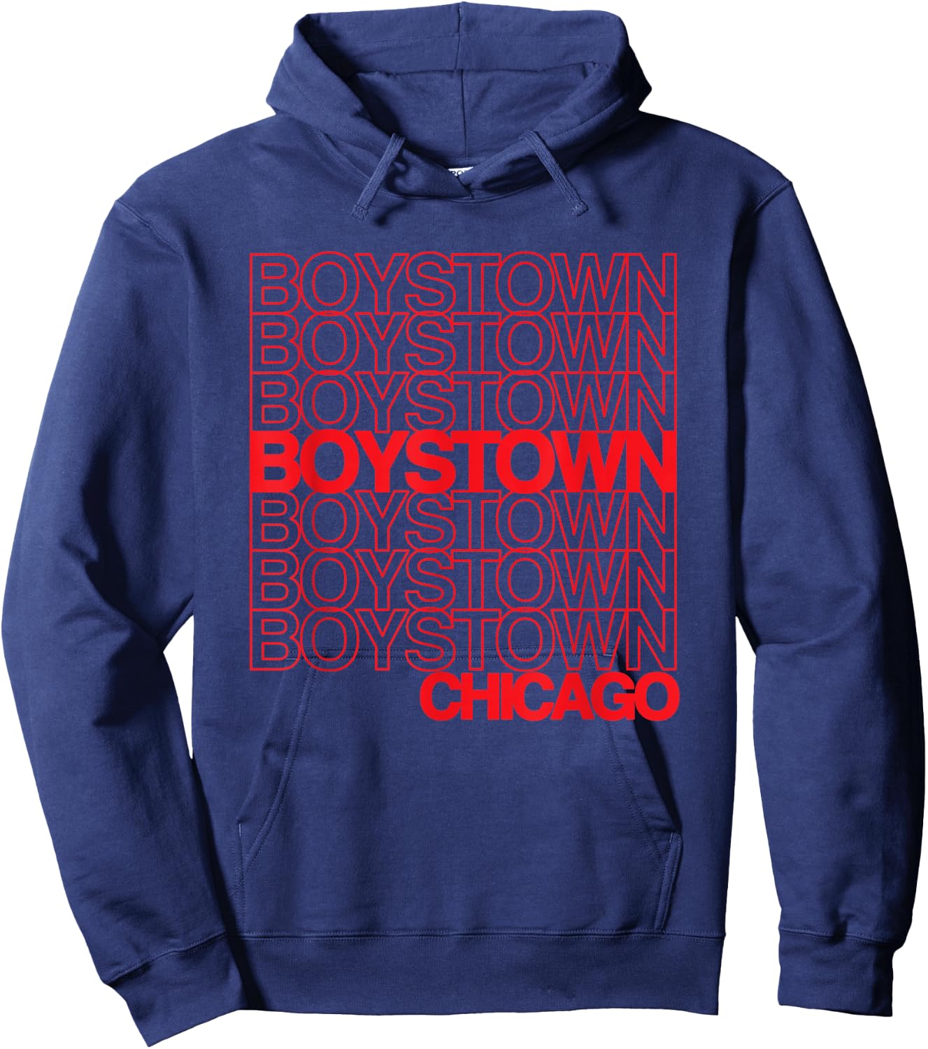 Boystown Chicago for Boystown Pride Hoodie - Hoodie | Navy