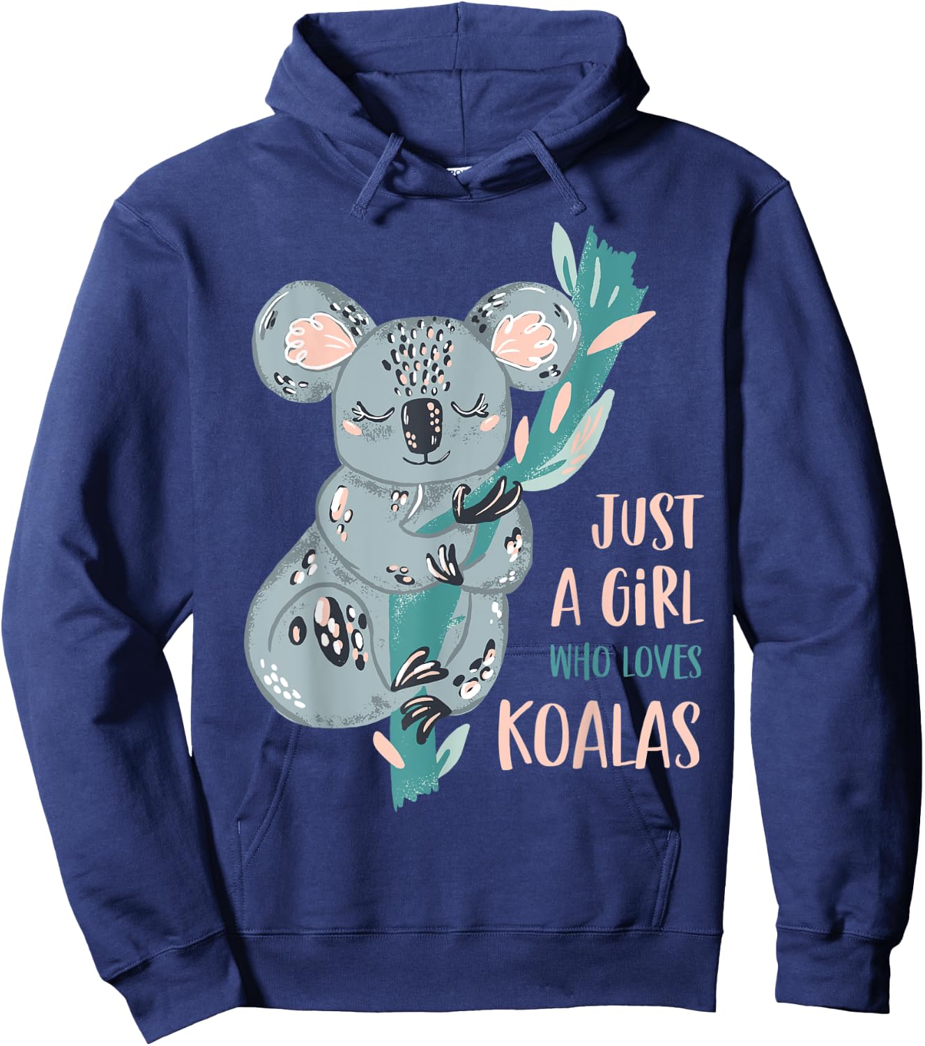 Just A Girl Who Loves Koala Bear Cute Gift Hoodie - Hoodie | Navy