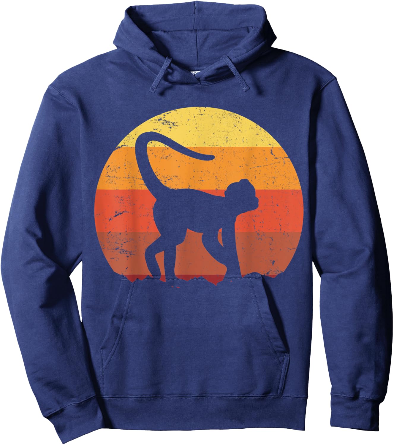 Spider Monkey Vintage Hoodie - Hoodie | Navy