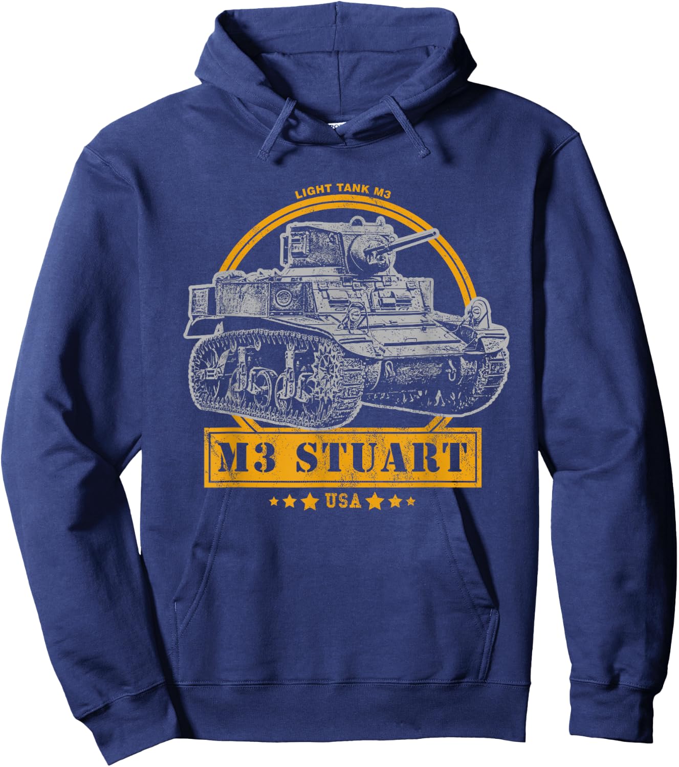 M3 Stuart - WW2 Tank Hoodie - Hoodie | Navy
