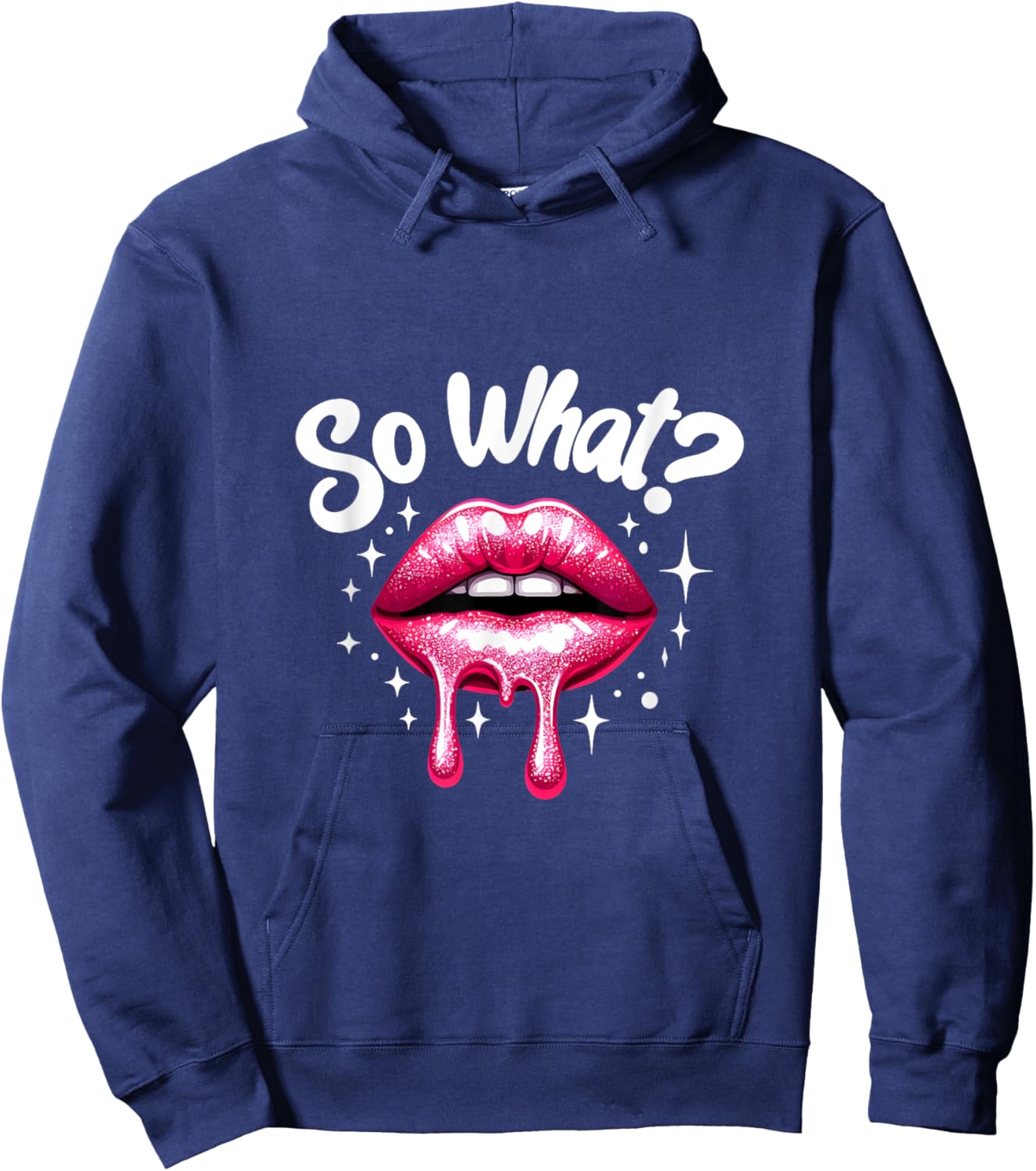 Funny Pink Colors Tour Women Kids So What? Hoodie - Hoodie | Navy