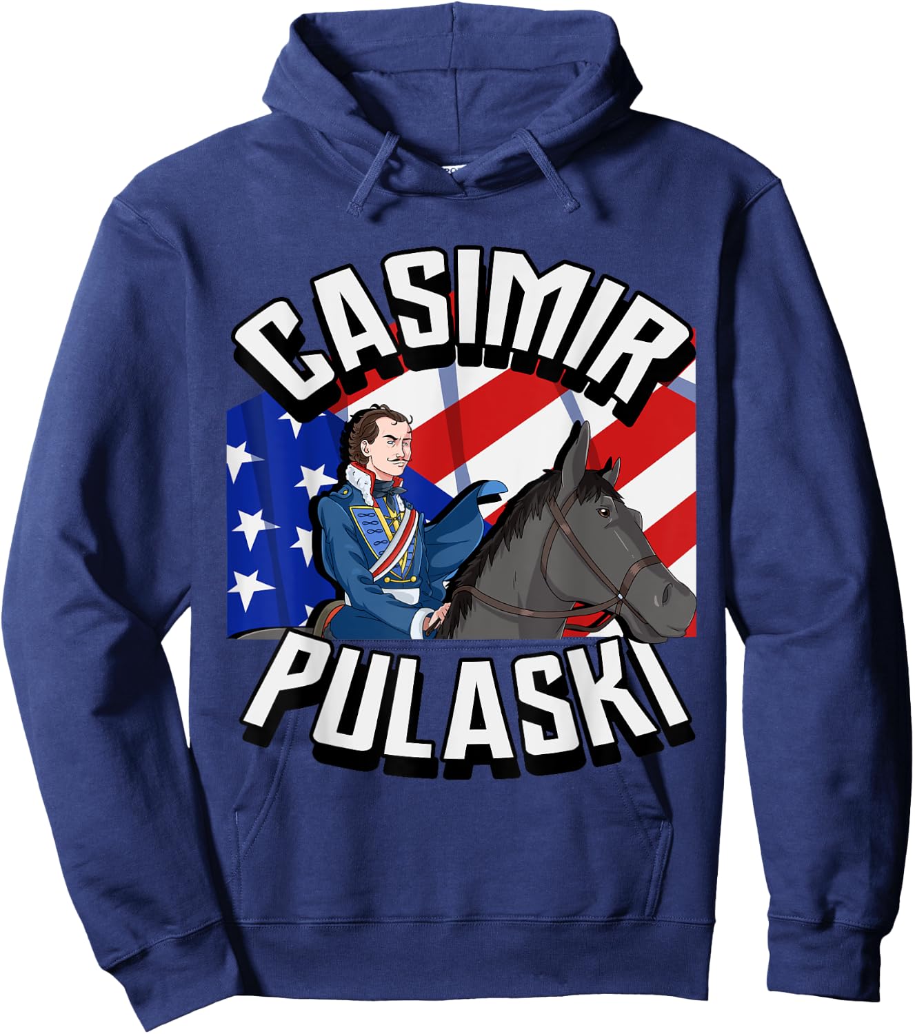 Casimir Pulaski Day Polish Chicago Parade Gift Hoodie - Hoodie | Navy