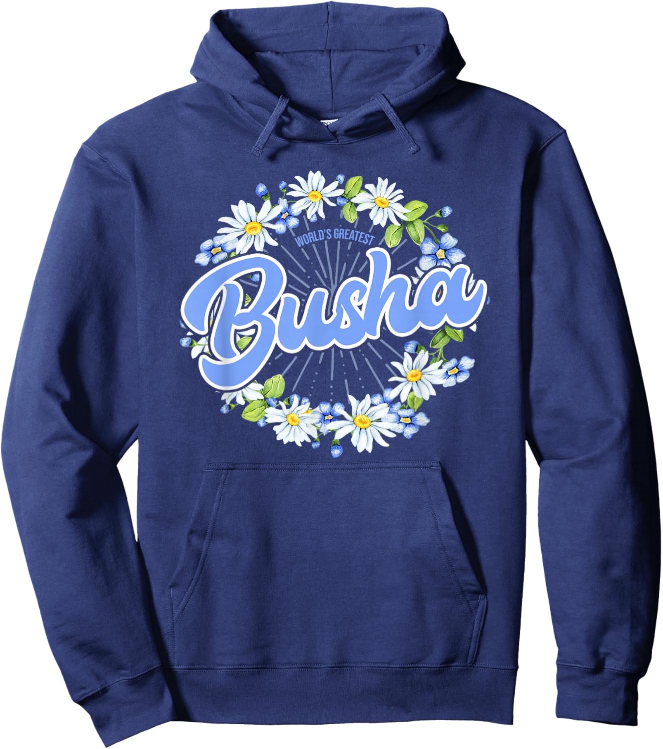 World's Greatest Busha - Gift Polish Grandma Hoodie - Hoodie | Navy