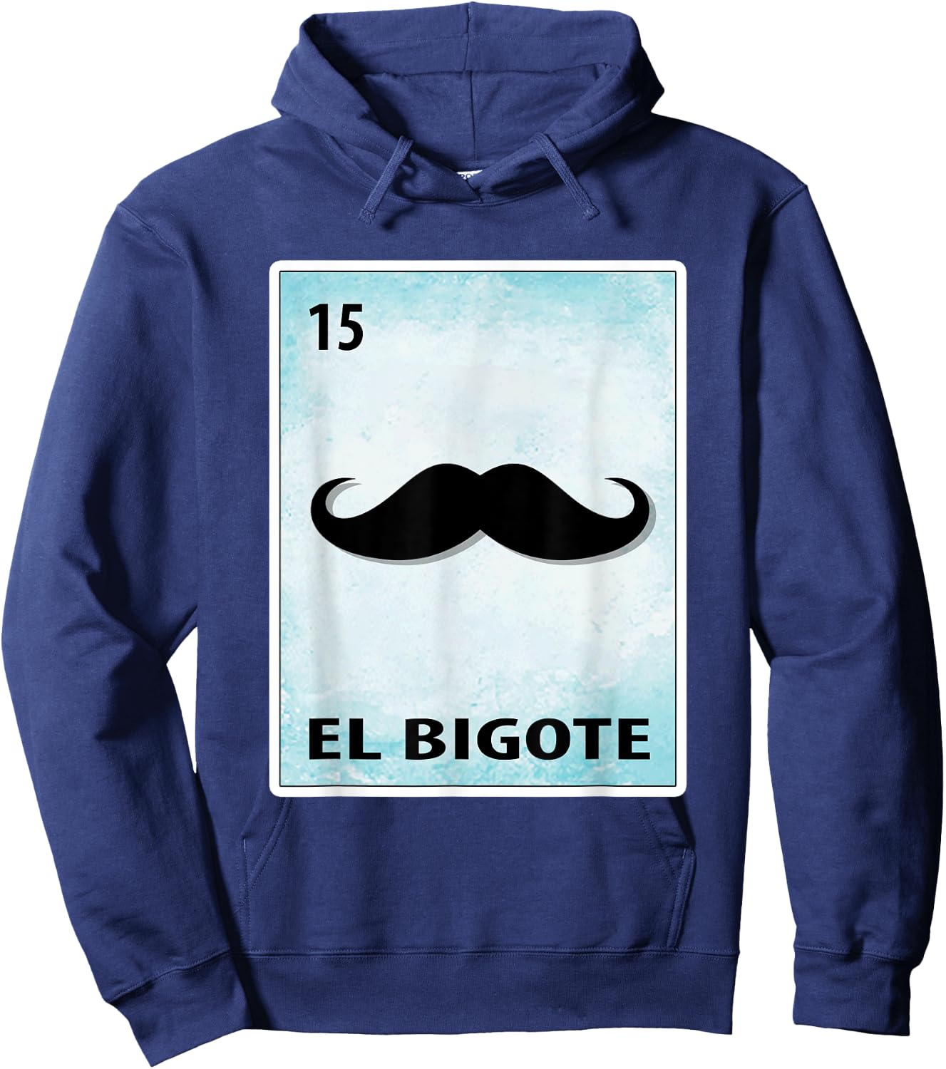 El Bigote Mexican Mustache Cards Hoodie - Hoodie | Navy