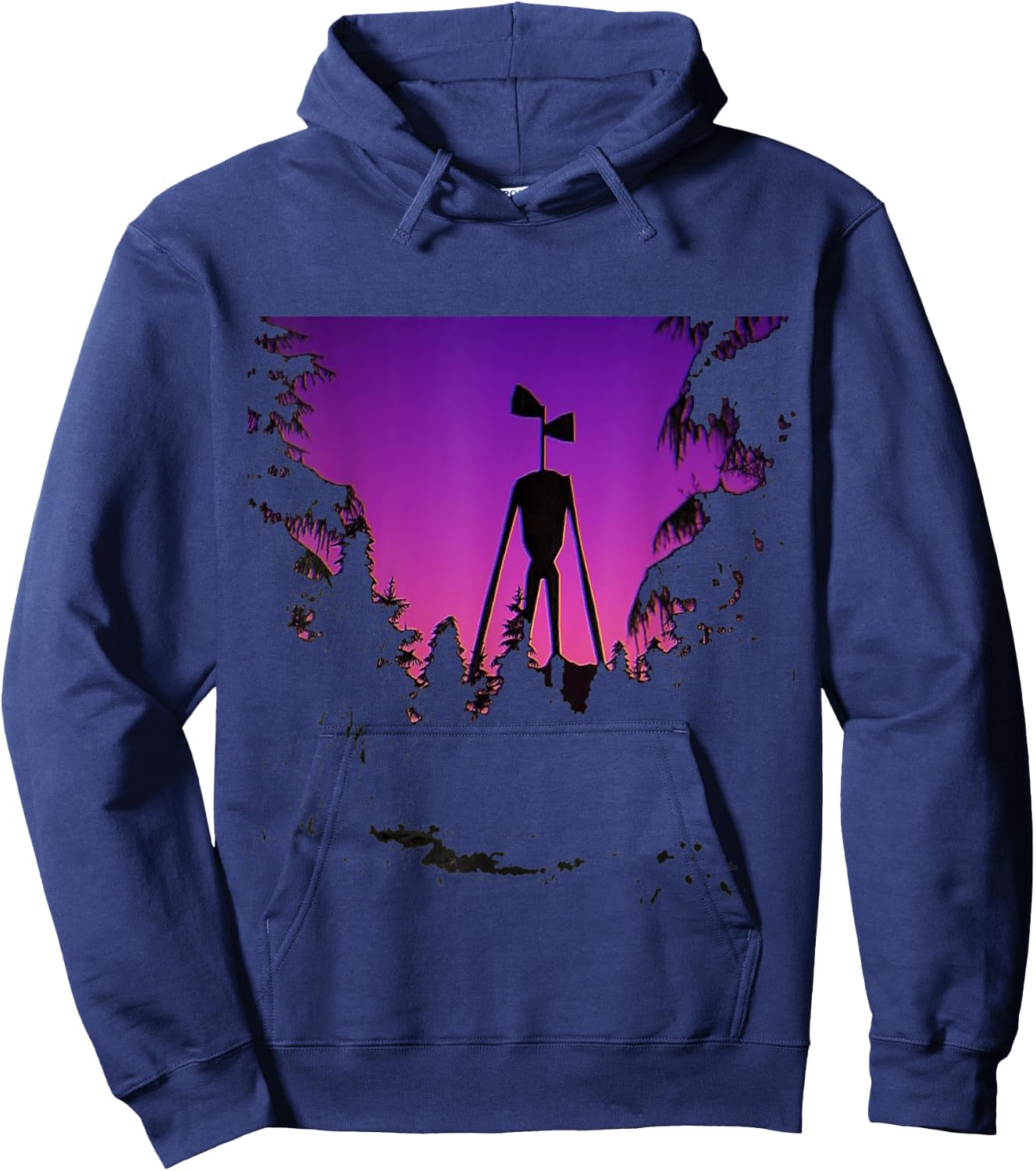 Siren Head Hoodie - Hoodie | Navy