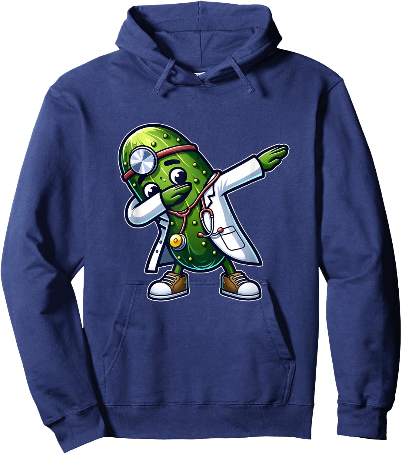Dabbing Pickle Fun Medical Doctor Hoodie - Hoodie | Navy