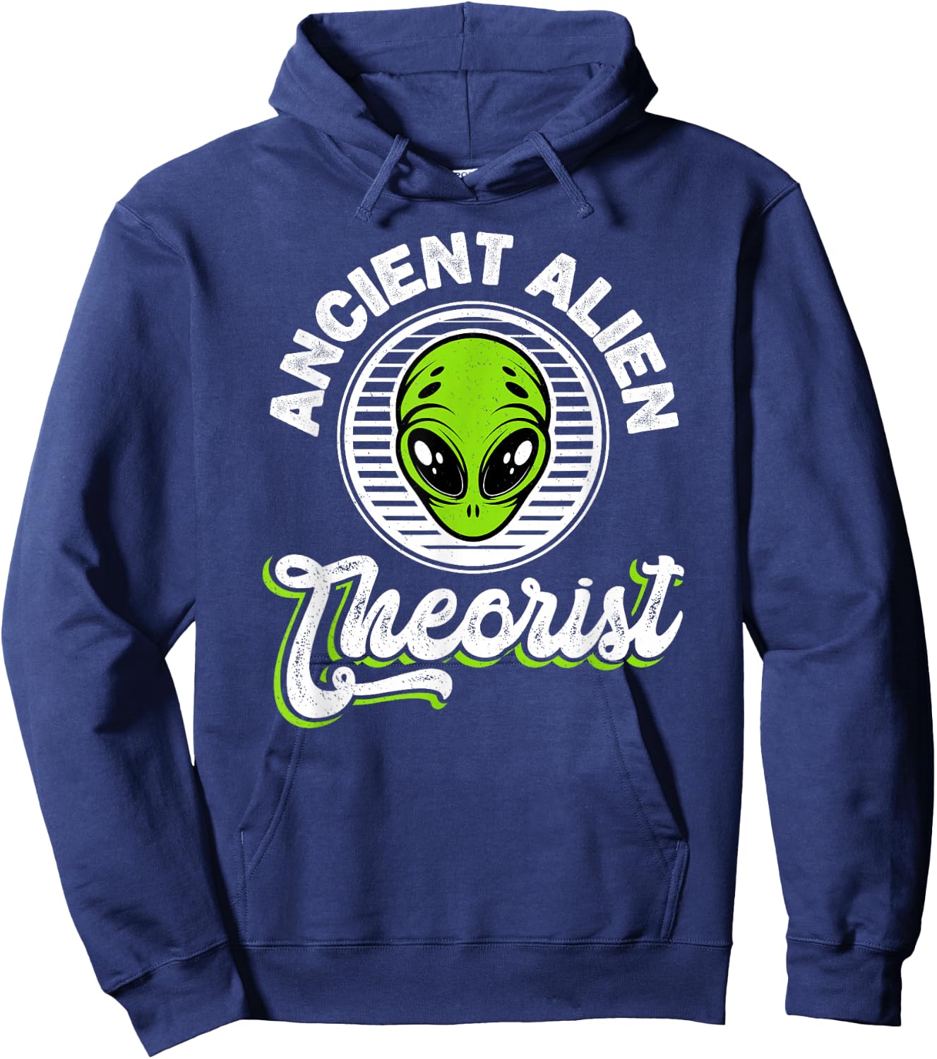 Ancient Alien Theorist Extraterrestrial Hoodie - Hoodie | Navy