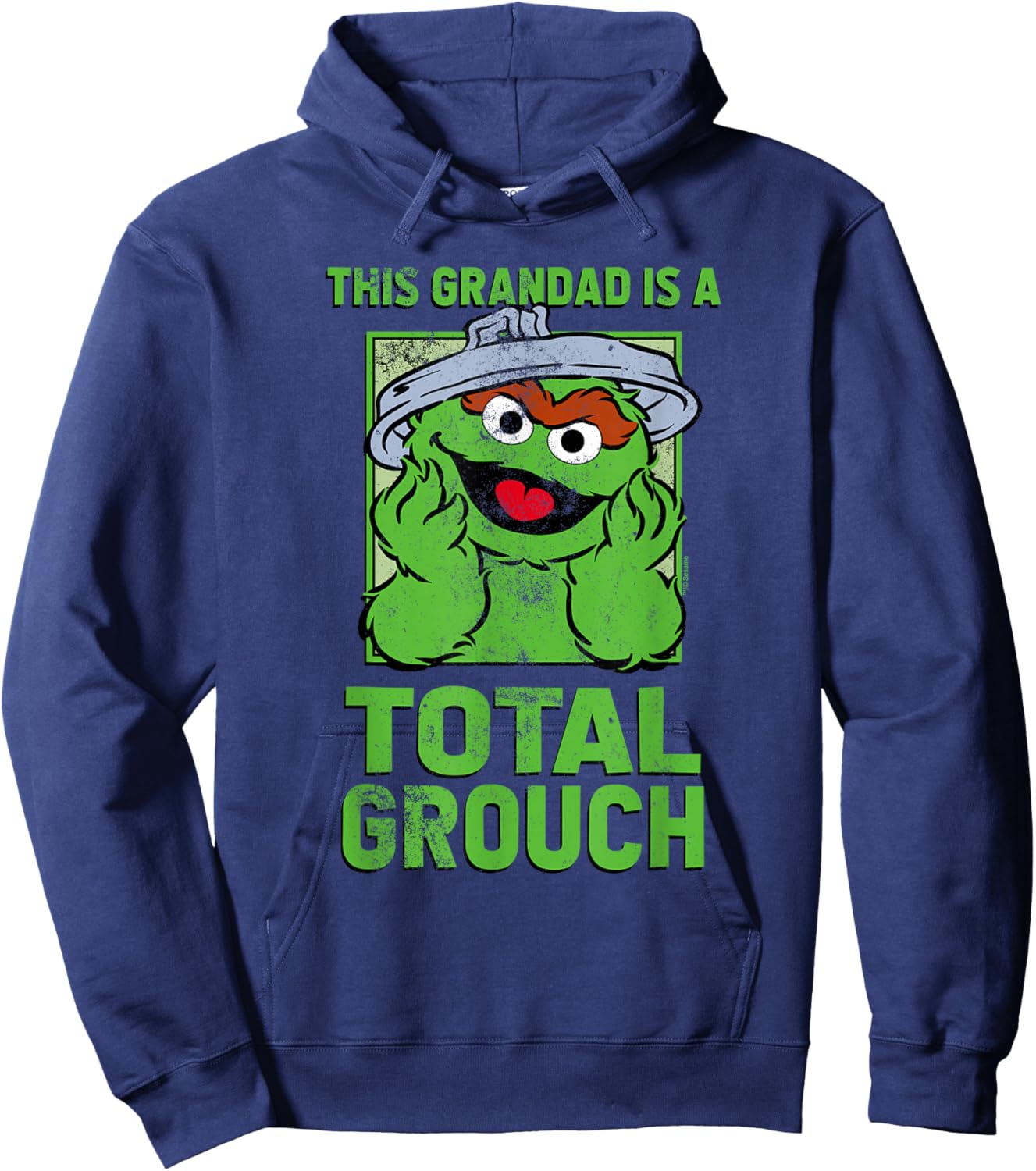 Sesame Street Fahter's Day Total Grouch Grandad Hoodie - Hoodie | Navy