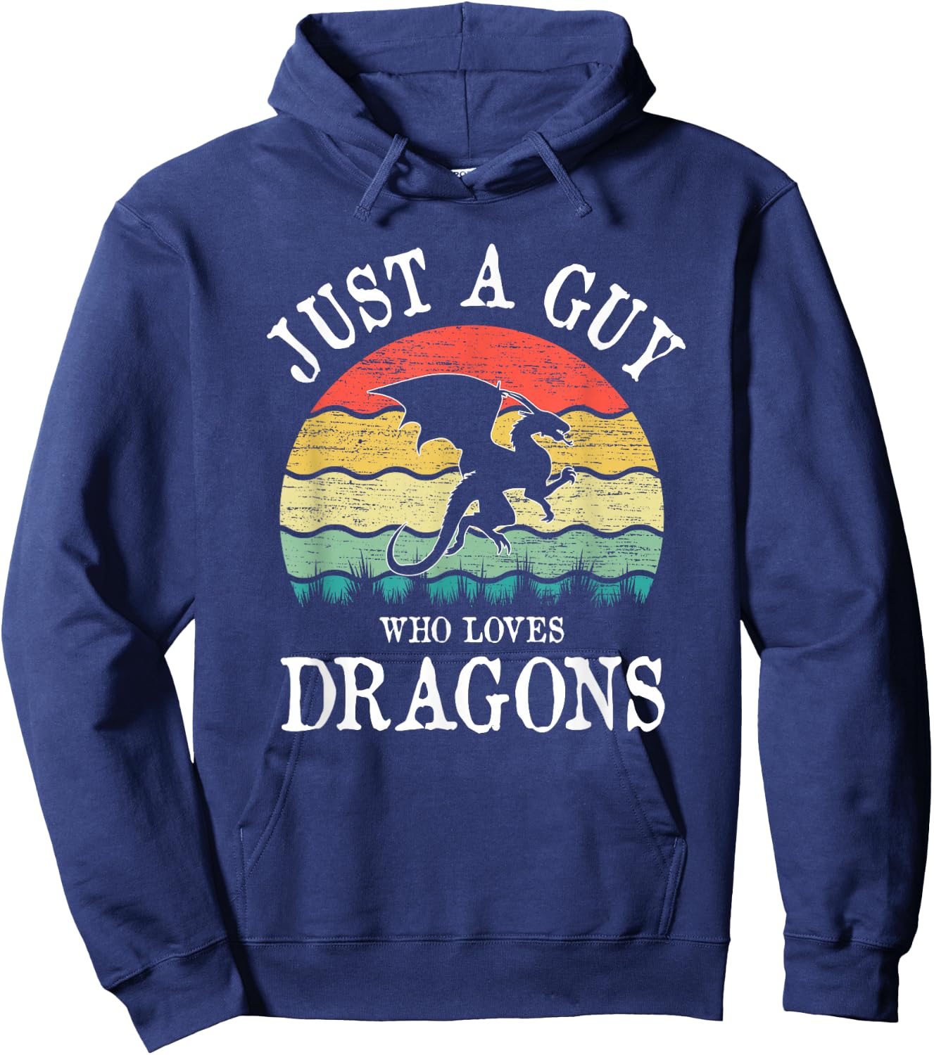 Just A Guy Who Loves Dragons Hoodie - Hoodie | Navy