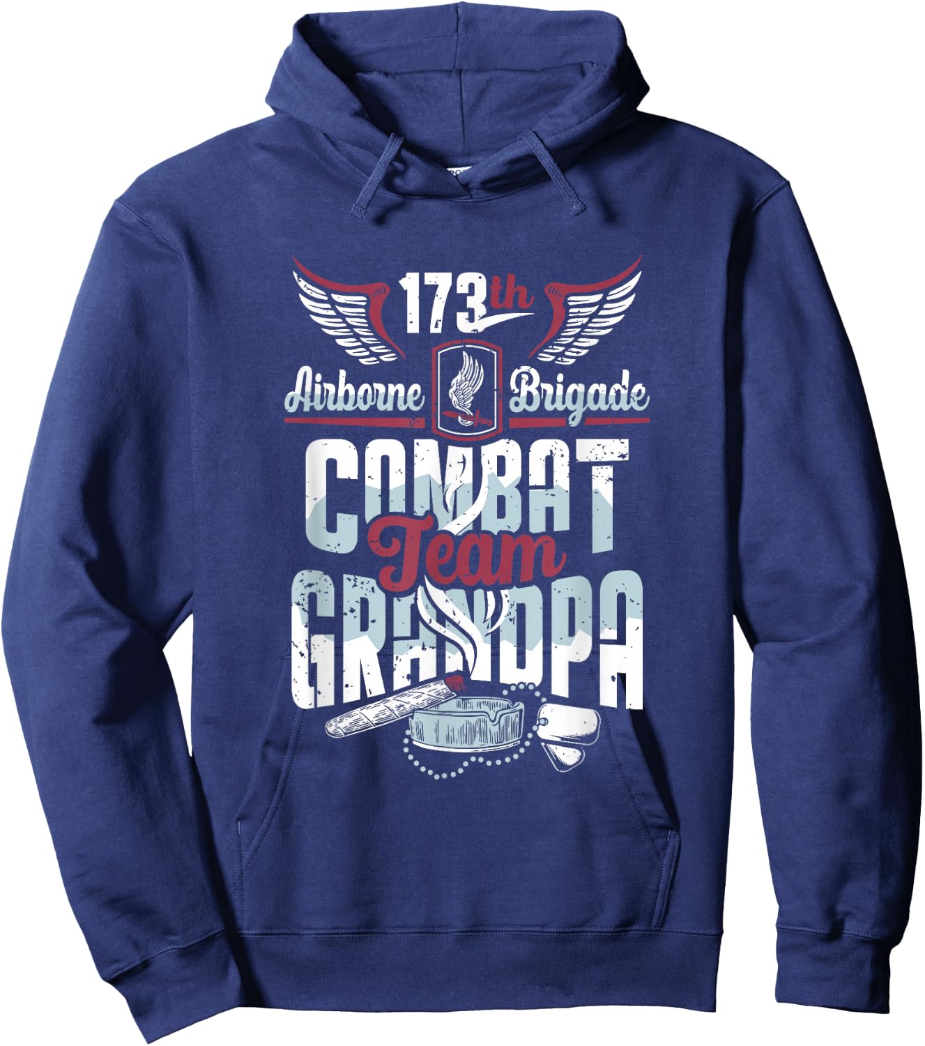 173rd Airborne Brigade Combat Team Grandpa Hoodie - Hoodie | Navy