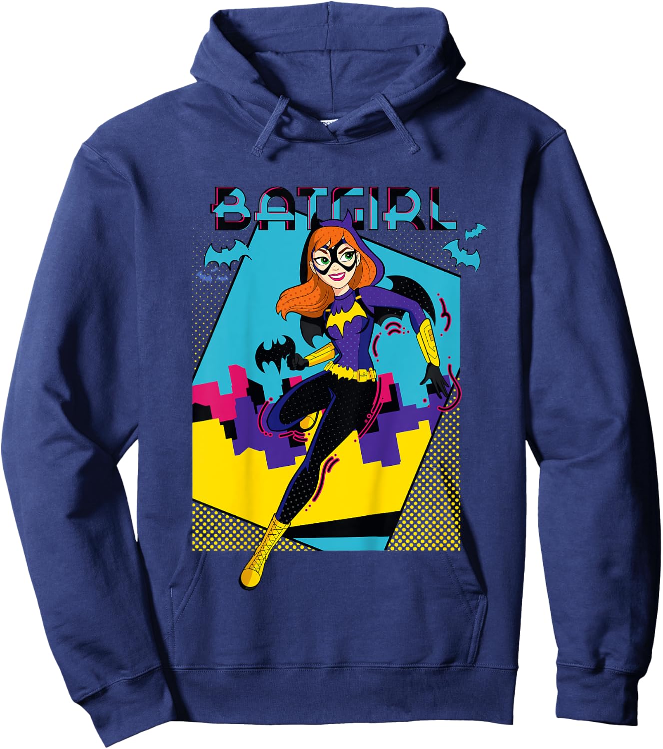 DC Kids Super Hero Girls Batgirl Pop Wow Framed Hoodie - Hoodie | Navy