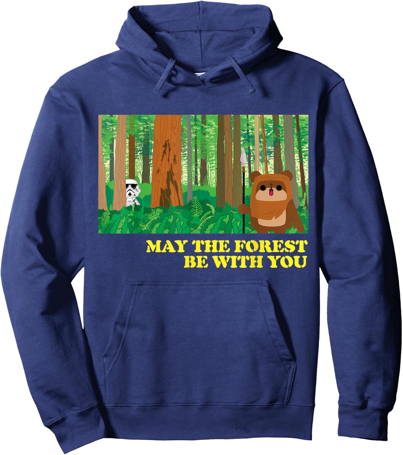 Star Wars Ewok May the Forest Be With You Hoodie - Hoodie | Navy