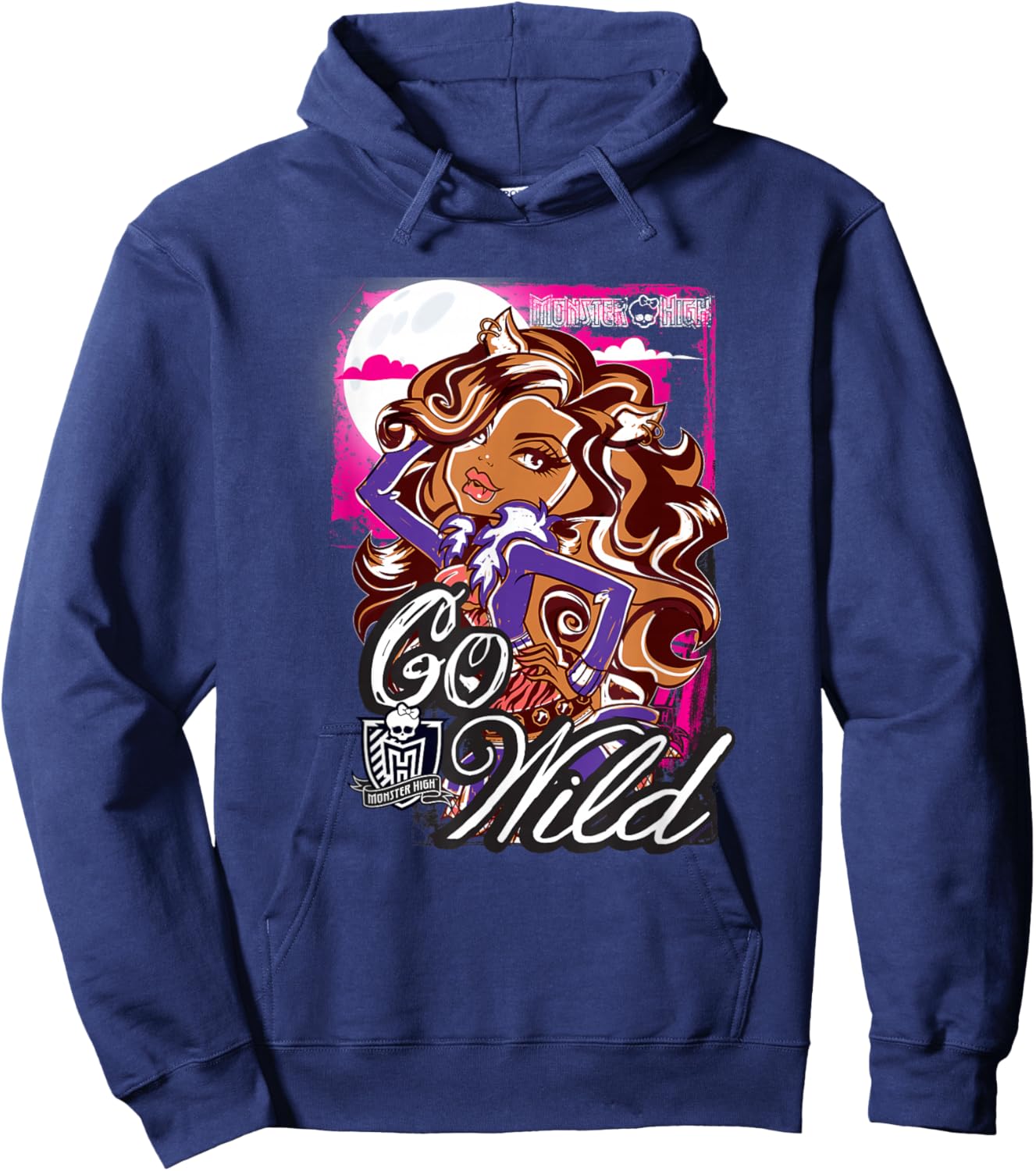 Monster High Alumni - Clawdeen - Go Wild Hoodie - Hoodie | Navy