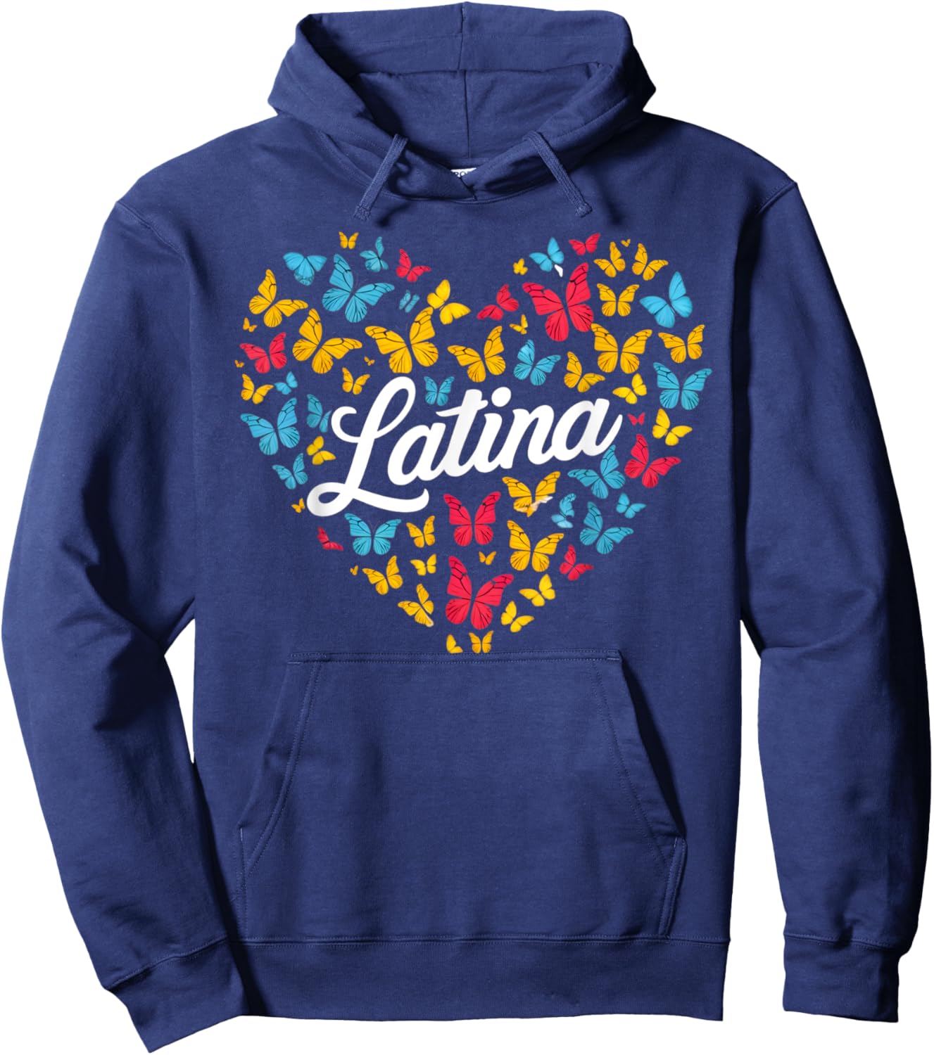 Hispanic Heritage Month Latino Butterfly Hoodie - Hoodie | Navy