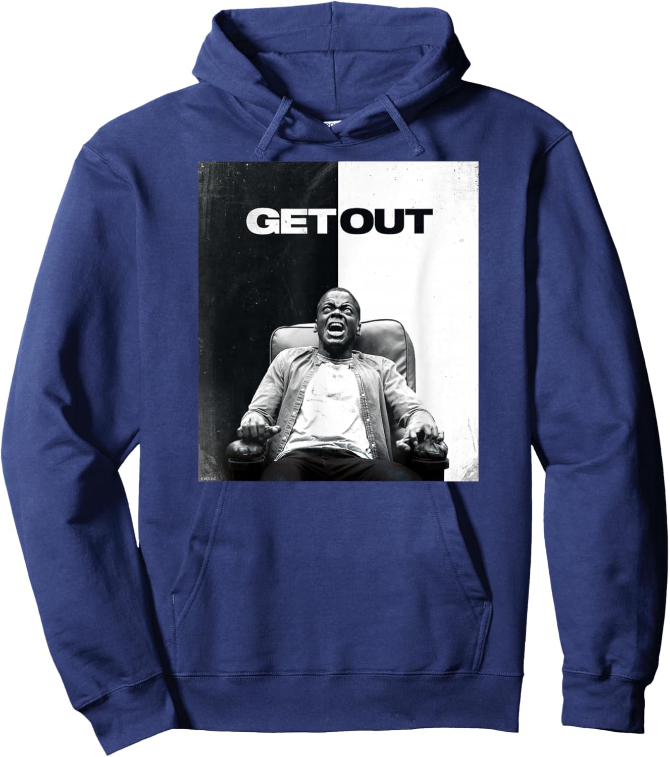 Get Out Poster Hoodie - Hoodie | Navy